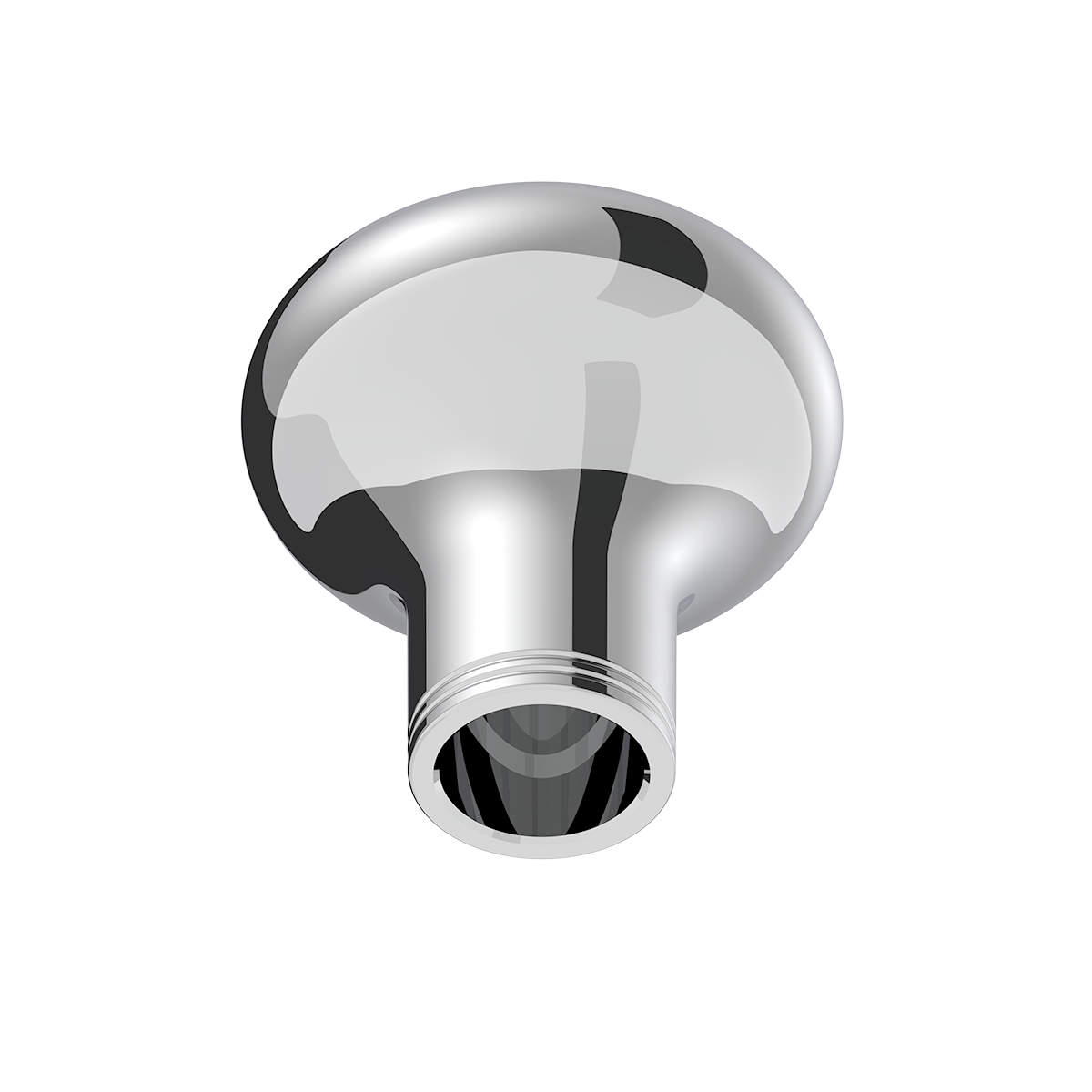 1/2"-13 Thread-On Gearshift Knob With Texas Flag Sticker - Chrome - Thumbnail 3