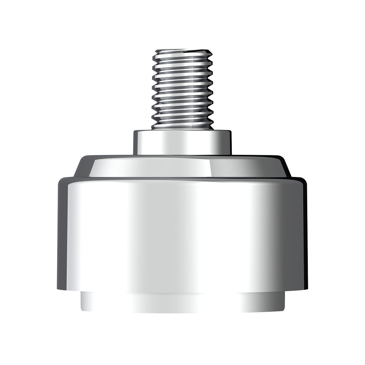 1/2"-13 Thread-On Shift Knob Mounting Adapter For Eaton Fuller Style 9/10 Shifter - Chrome (Bulk) - Thumbnail 2