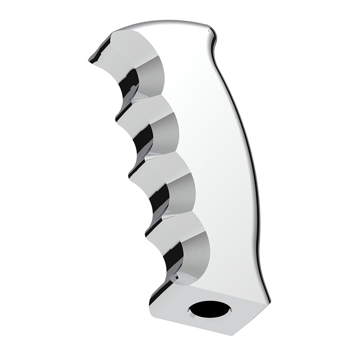 Thread-On Pistol Grip Gearshift Knob - Chrome - Thumbnail 3