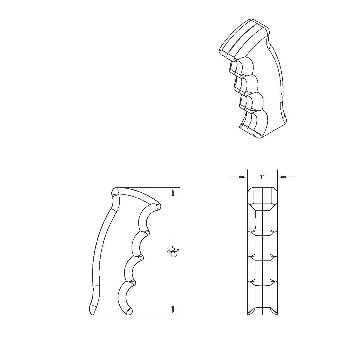 Thread-On Pistol Grip Gearshift Knob - Candy Red - Thumbnail 7