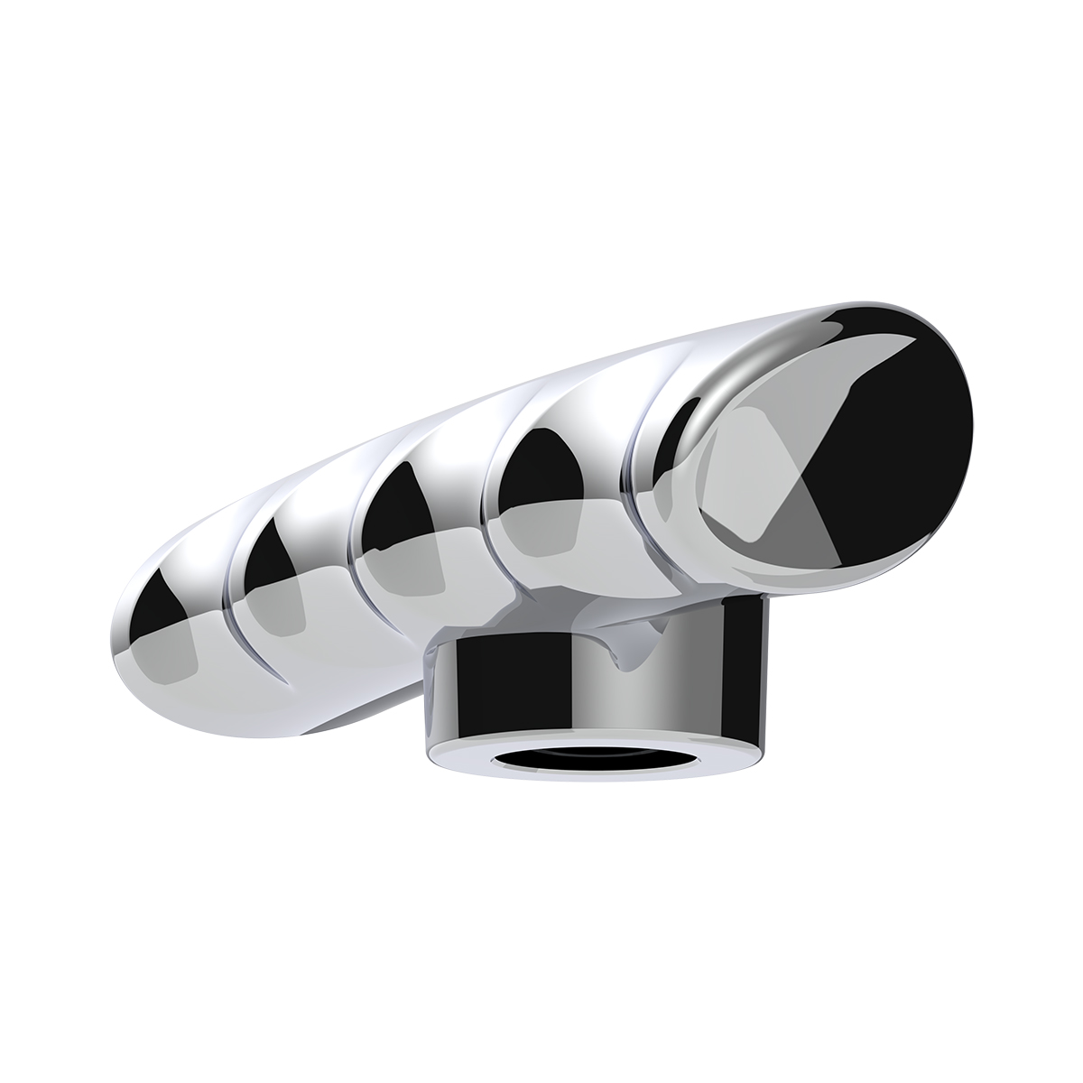 Thread-On T-Shape Gearshift Knob - Chrome - Thumbnail 2