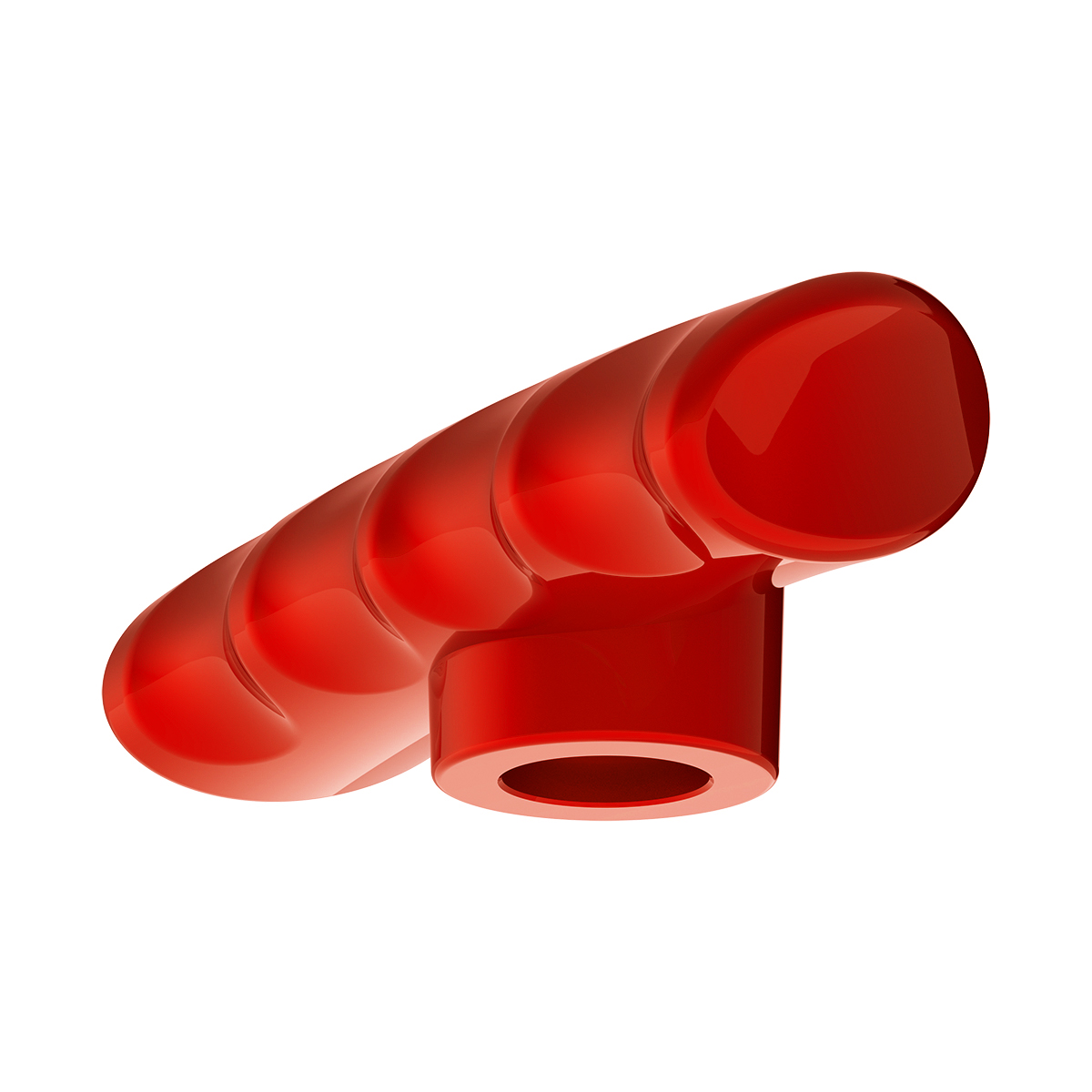 Thread-On T-Shape Gearshift Knob - Candy Red - Thumbnail 2