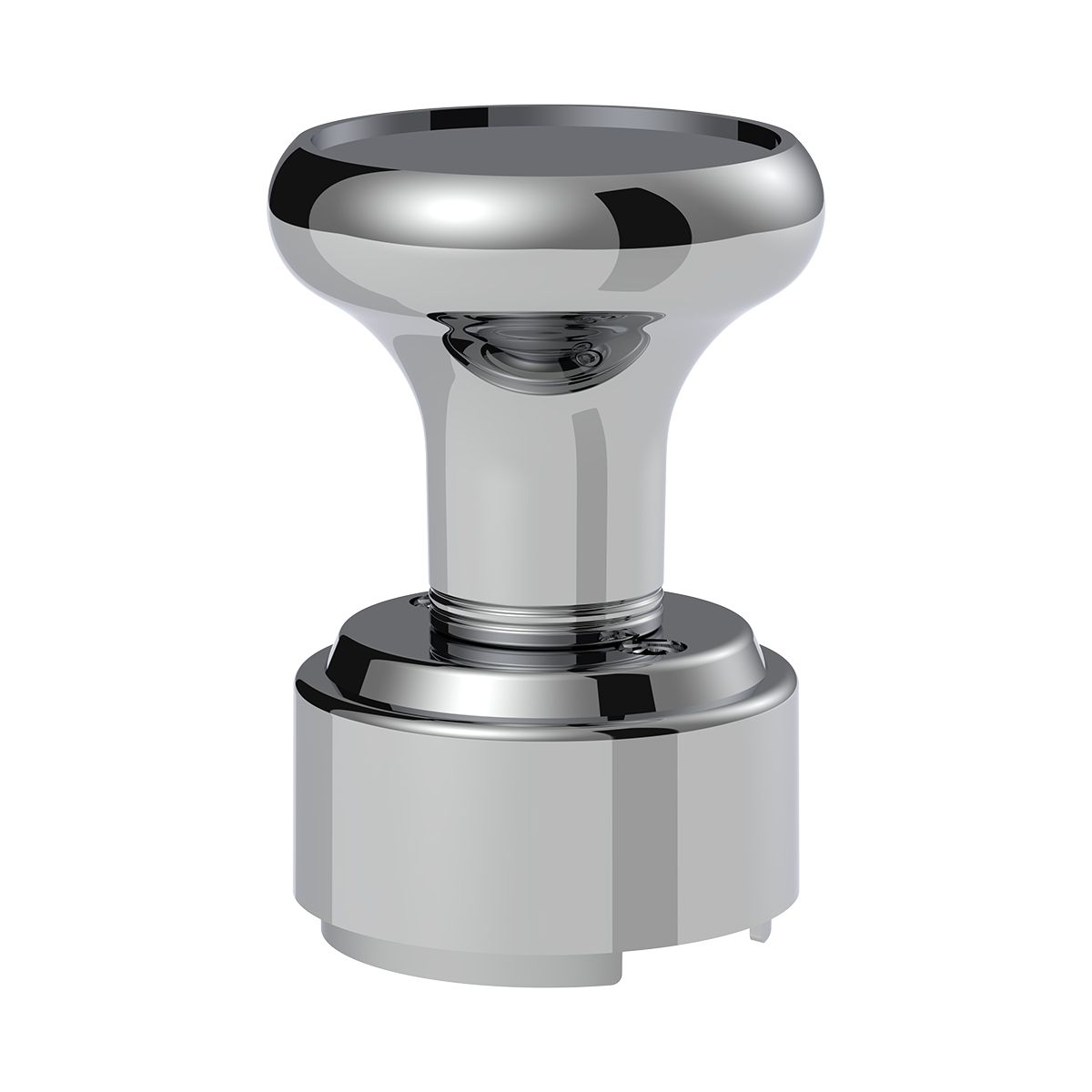 Thread-On Gearshift Knob & Adapter For Eaton Fuller Style 9/10 Shifter - Chrome