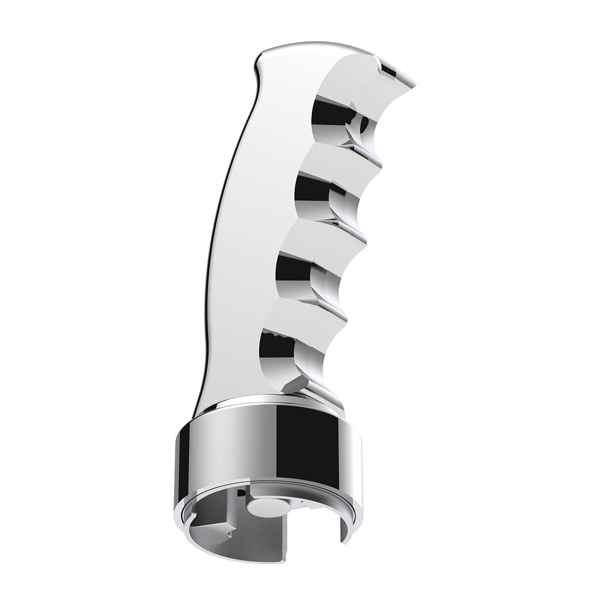 Thread-On Pistol Grip Gearshift Knob With Chrome 13/15/18 Speed Adapter - Chrome - Thumbnail 5