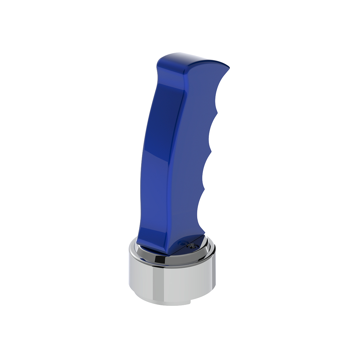 Thread-On Pistol Grip Gearshift Knob With Chrome 13/15/18 Speed Adapter - Indigo Blue - Thumbnail 5