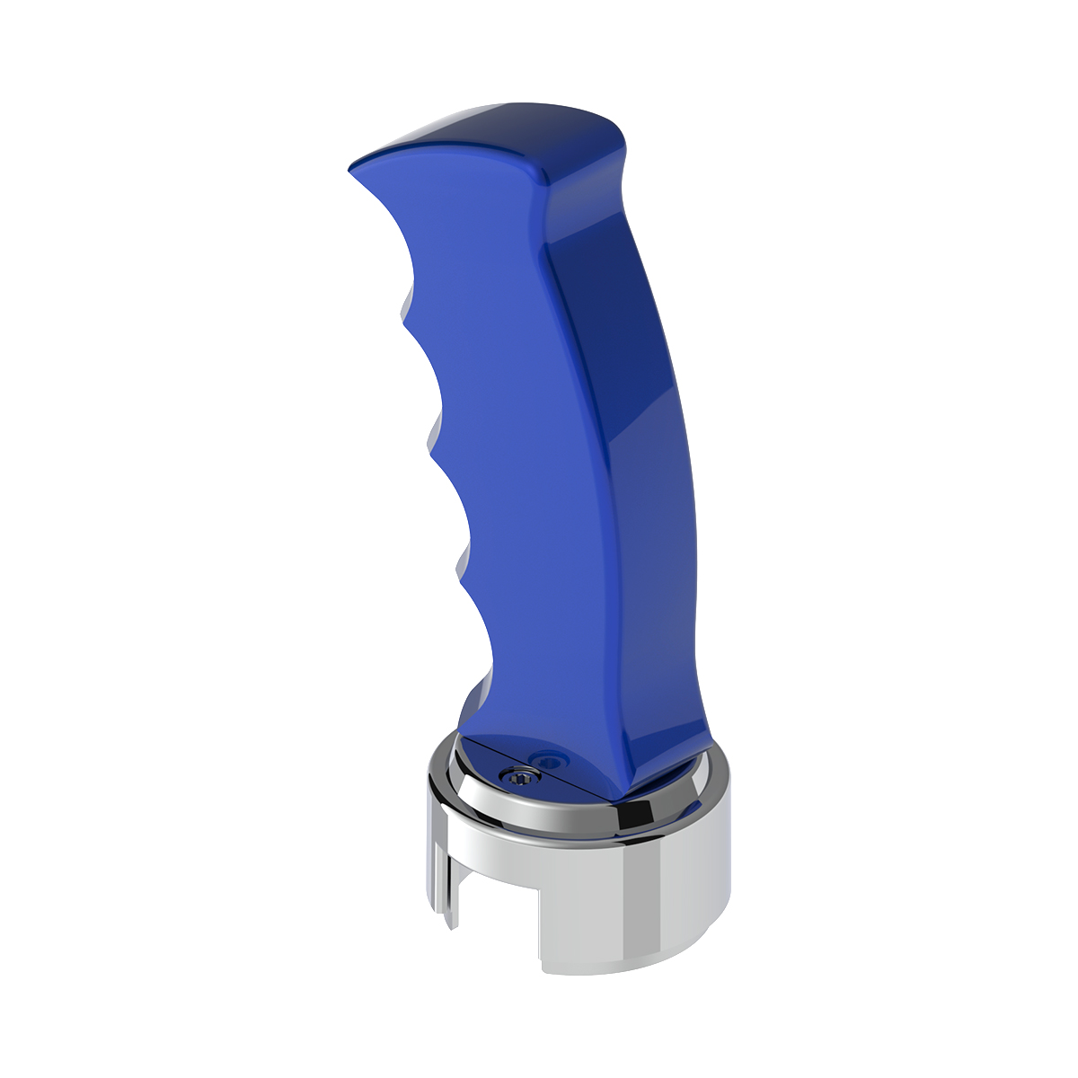 Thread-On Pistol Grip Gearshift Knob With Chrome 13/15/18 Speed Adapter - Indigo Blue - Thumbnail 6