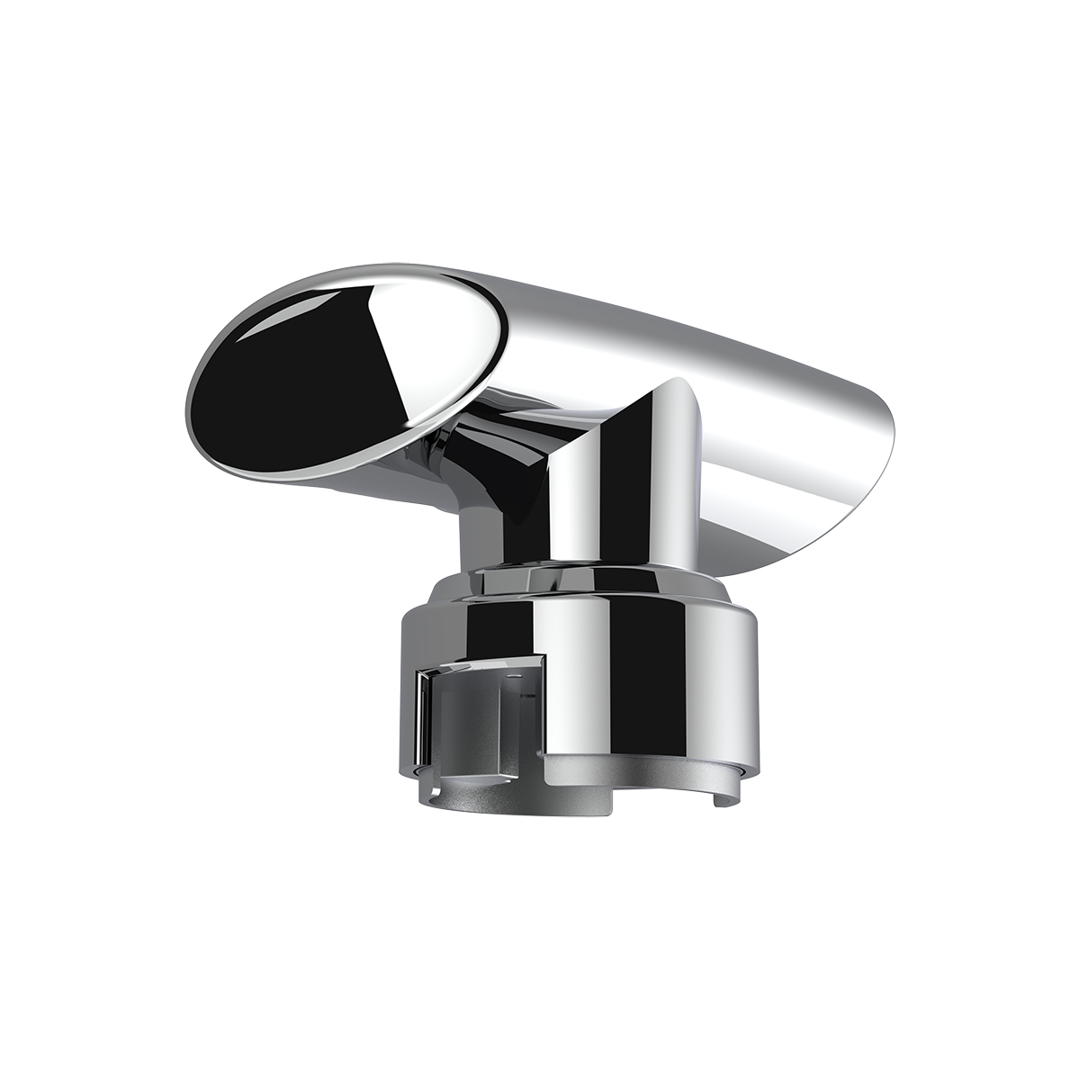 Thread-On T-Shape Gearshift Knob With Chrome 13/15/18 Speed Adapter - Chrome - Thumbnail 8