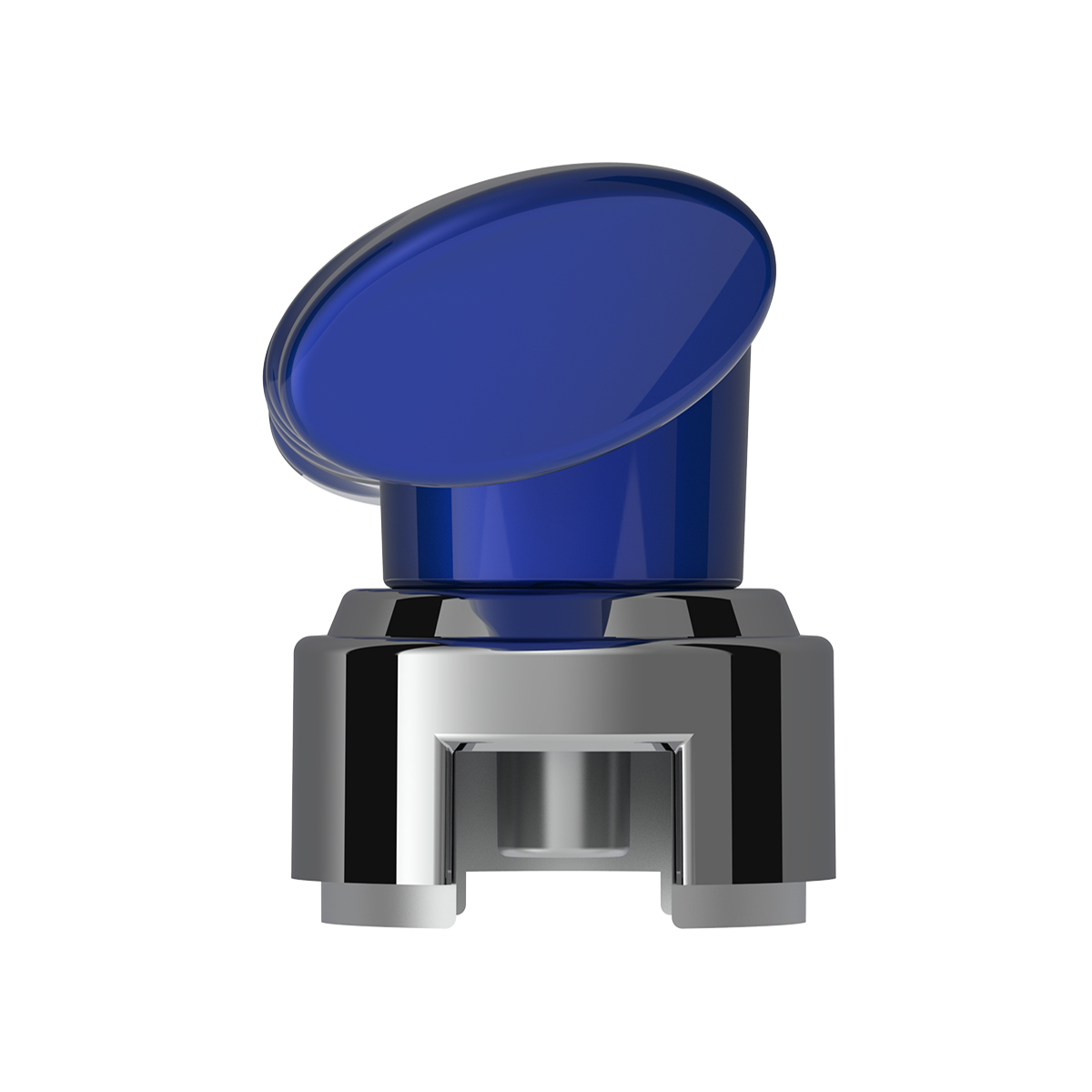 Thread-On T-Shape Gearshift Knob With Chrome 13/15/18 Speed Adapter - Indigo Blue - Thumbnail 8