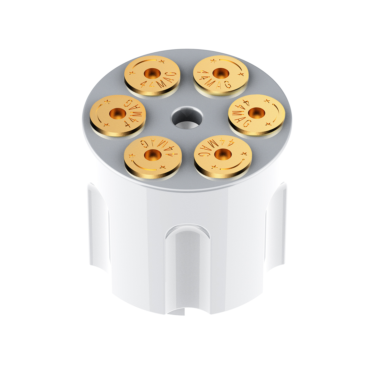 Gun Cylinder 9/10 Speed Gearshift Knob - Pearl White - Thumbnail 5