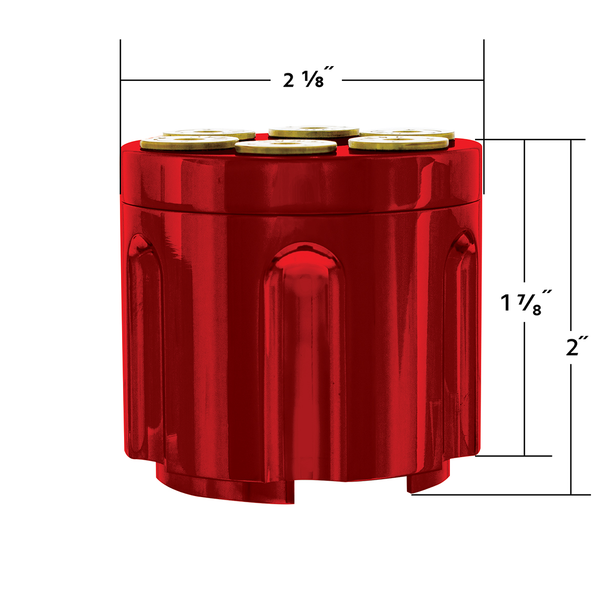 Gun Cylinder 13/15/18 Speed Gearshift Knob - Candy Red - Thumbnail 4