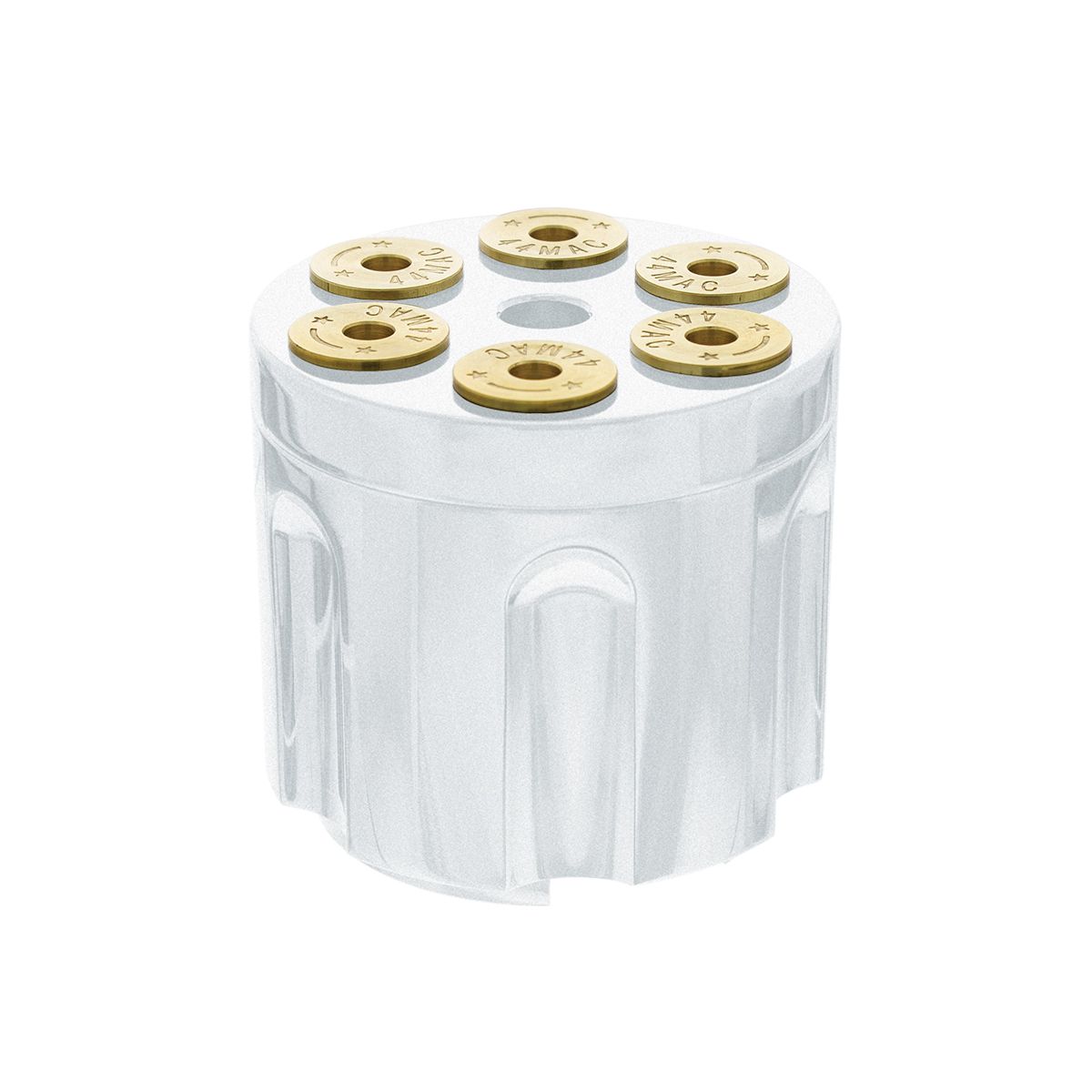 Gun Cylinder 13/15/18 Speed Gearshift Knob - Pearl White