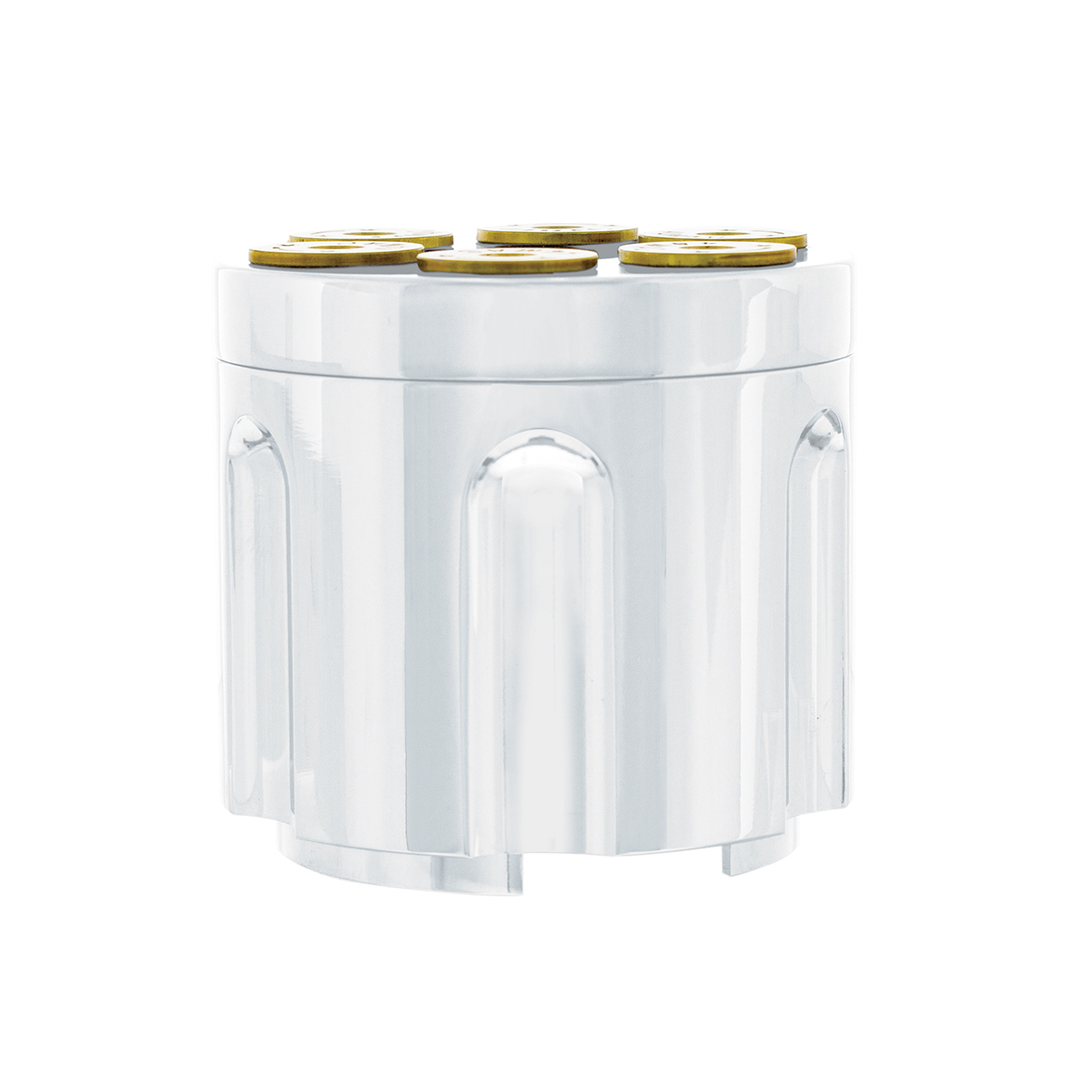 Gun Cylinder 13/15/18 Speed Gearshift Knob - Pearl White - Thumbnail 2