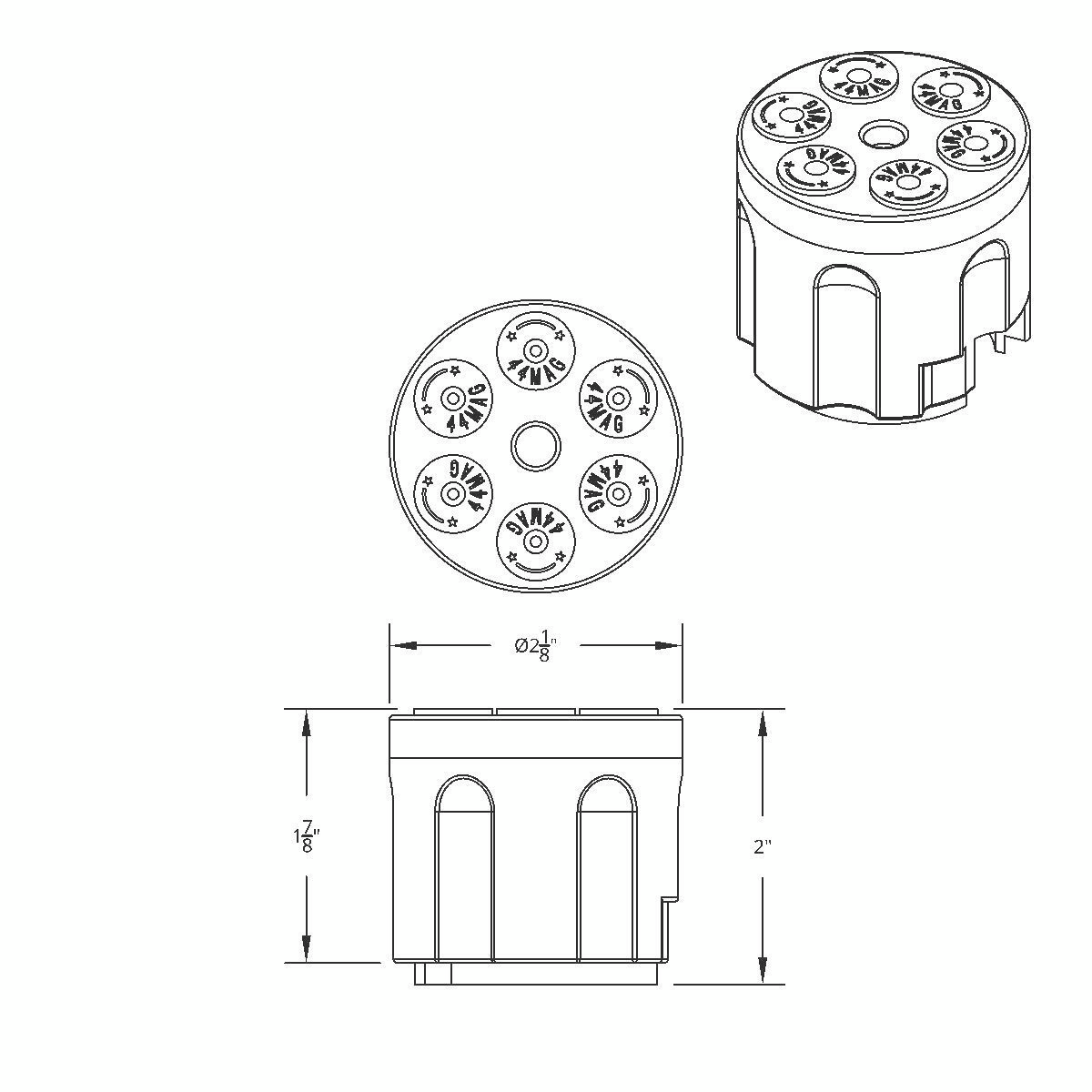 Gun Cylinder 13/15/18 Speed Gearshift Knob - Pearl White - Thumbnail 5