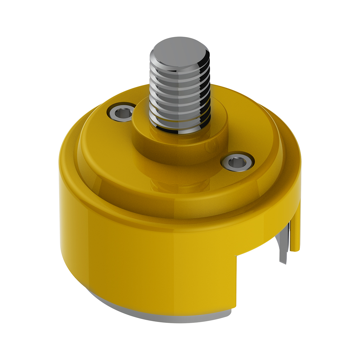 1/2"-13 Thread-On Shift Knob Mounting Adapter For Eaton Fuller Style 13/15/18 Shifter - Electric Yellow (Bulk) - Thumbnail 6