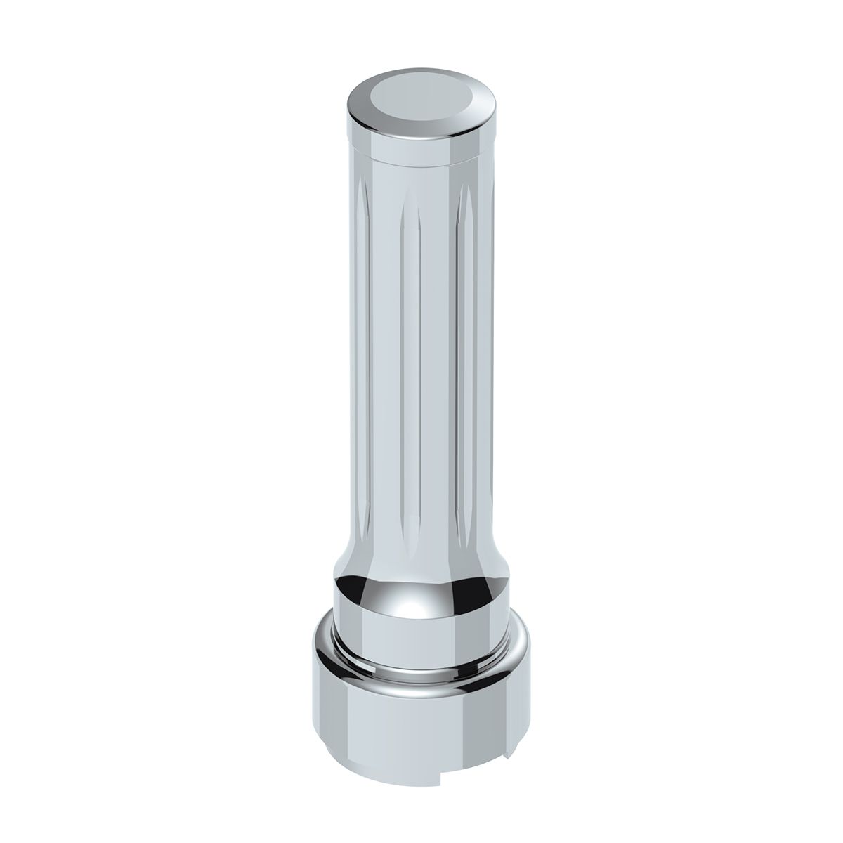 Thread-On Dallas Style Gearshift Knob With 9/10 Speed Adapter - Chrome/Vertical
