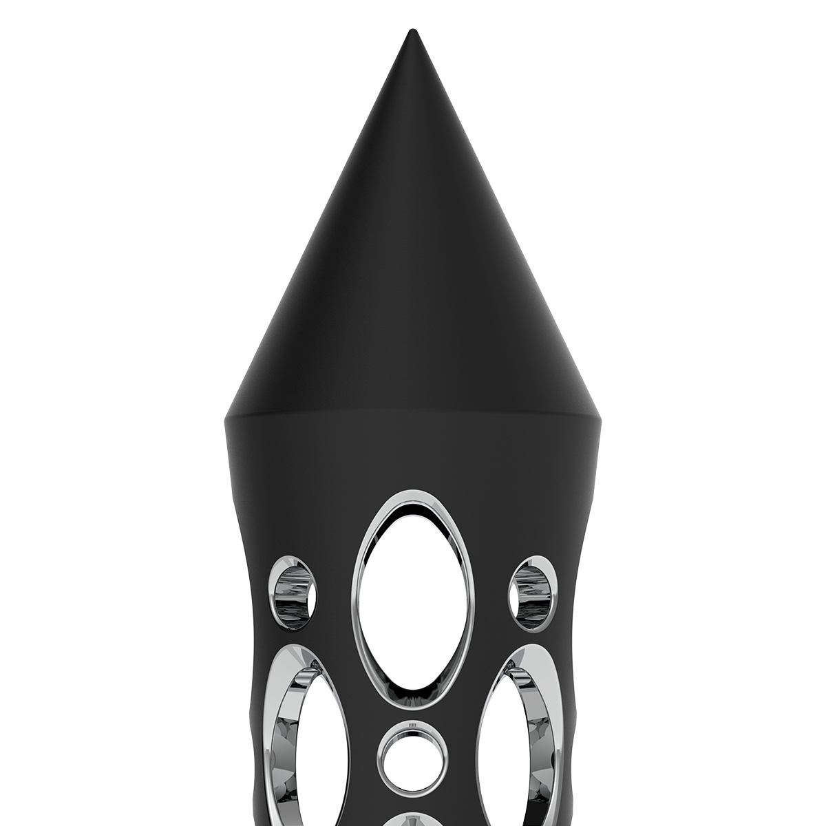 Daytona Style Spike Grip Handle With Beer Tap Adapter - Black - Thumbnail 4