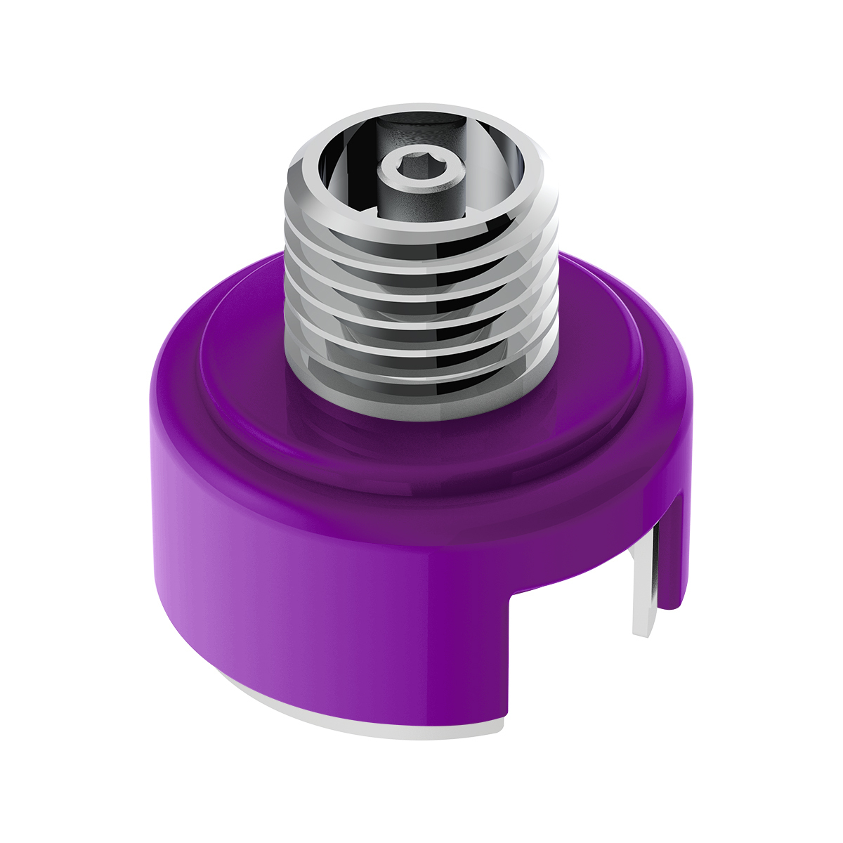 M30X3.5 Thread-On Shift Knob Mounting Adapter For Eaton Fuller Style 13/15/18 Shifter - Candy Purple - Thumbnail 6