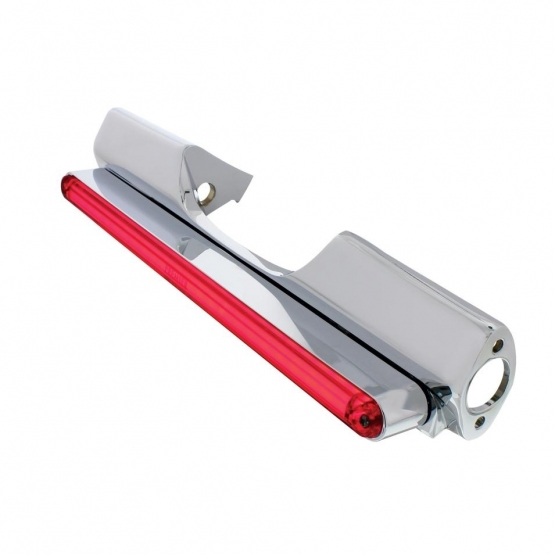 Motorcycle Rear Signal Light Bar With 24 LED 12" GloLight Bar - Red LED/Red Lens - Thumbnail 5