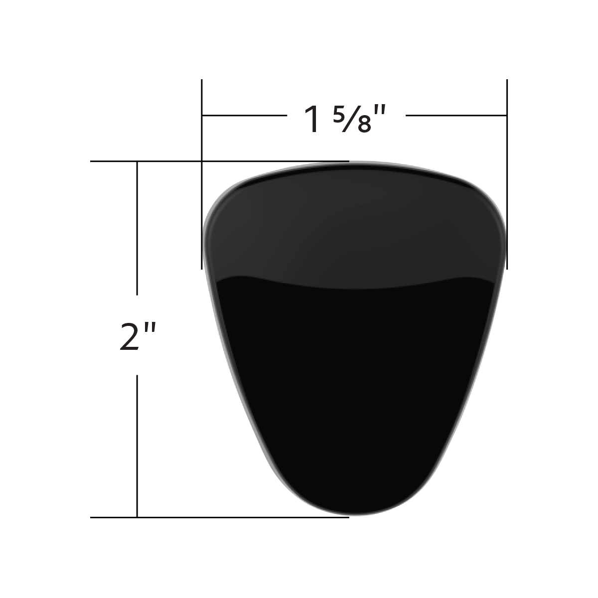 Plastic Cover For 9/10/13/15/18 Speed Gearshift Knob - Candy Black - Thumbnail 7