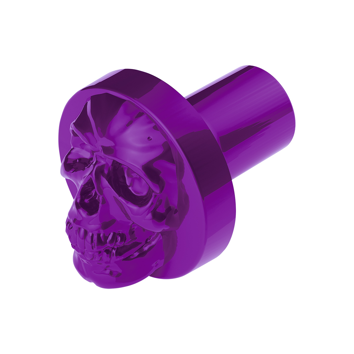Skull Air Valve Knob - Candy Purple - Thumbnail 7