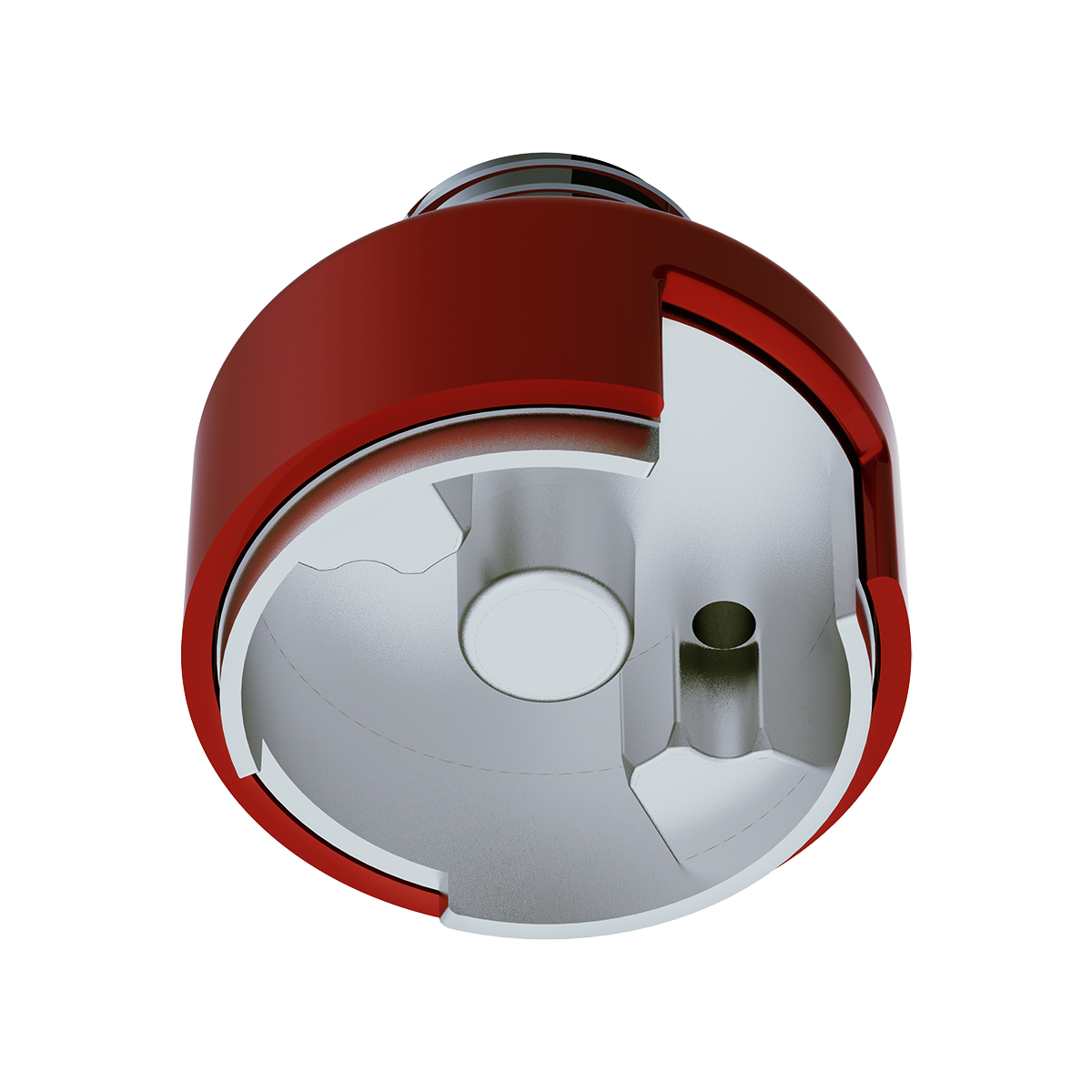 M30X3.5 Thread-On Shift Knob Mounting Adapter For Eaton Fuller Style 13/15/18 Shifter - Candy Red - Thumbnail 3