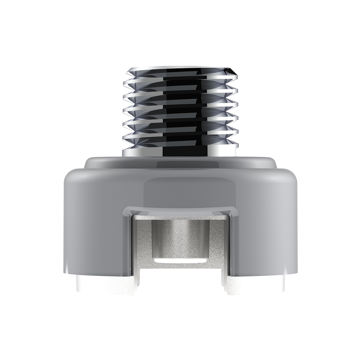 M30X3.5 Thread-On Shift Knob Mounting Adapter For Eaton Fuller Style 13/15/18 Shifter - Liquid Silver - Thumbnail 2