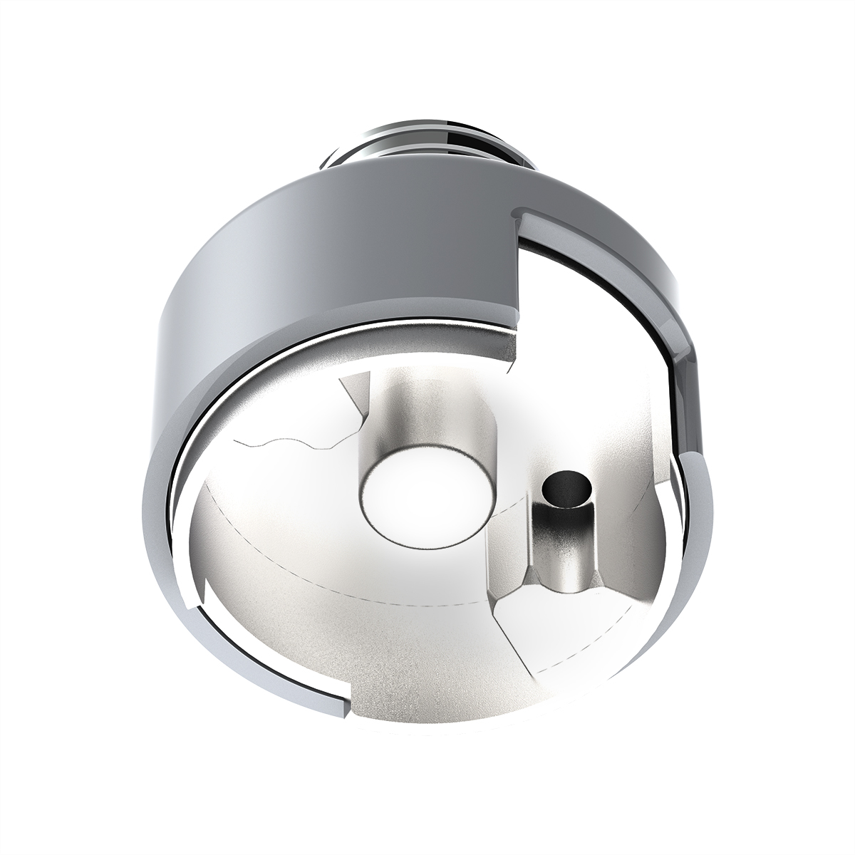 M30X3.5 Thread-On Shift Knob Mounting Adapter For Eaton Fuller Style 13/15/18 Shifter - Liquid Silver - Thumbnail 3