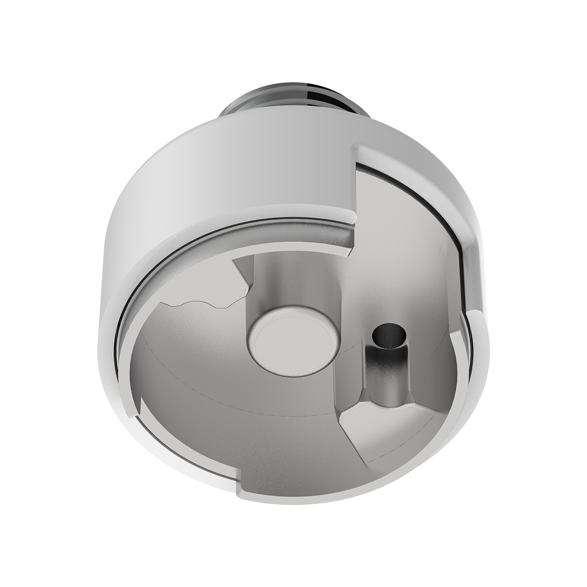 M30X3.5 Thread-On Shift Knob Mounting Adapter For Eaton Fuller Style 13/15/18 Shifter - Pearl White - Thumbnail 3