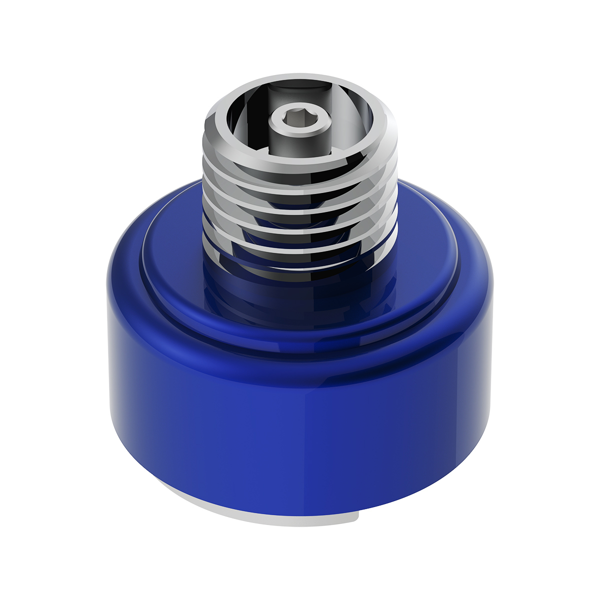 M30X3.5 Thread-On Shift Knob Mounting Adapter For Eaton Fuller Style 9/10 Shifter - Indigo Blue - Thumbnail 6