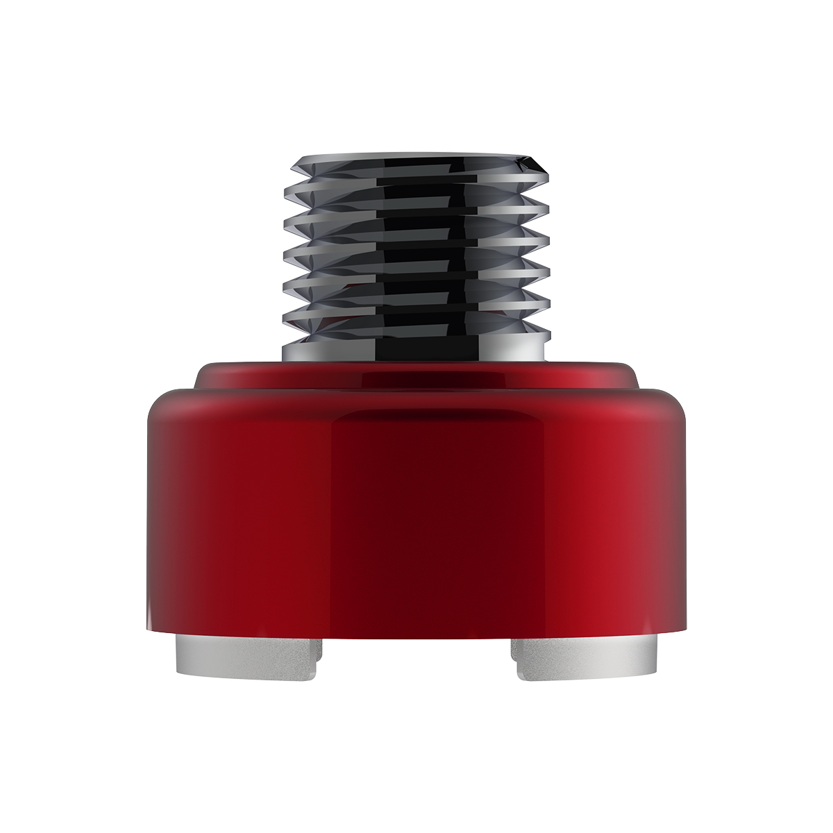 M30X3.5 Thread-On Shift Knob Mounting Adapter For Eaton Fuller Style 9/10 Shifter - Candy Red - Thumbnail 2