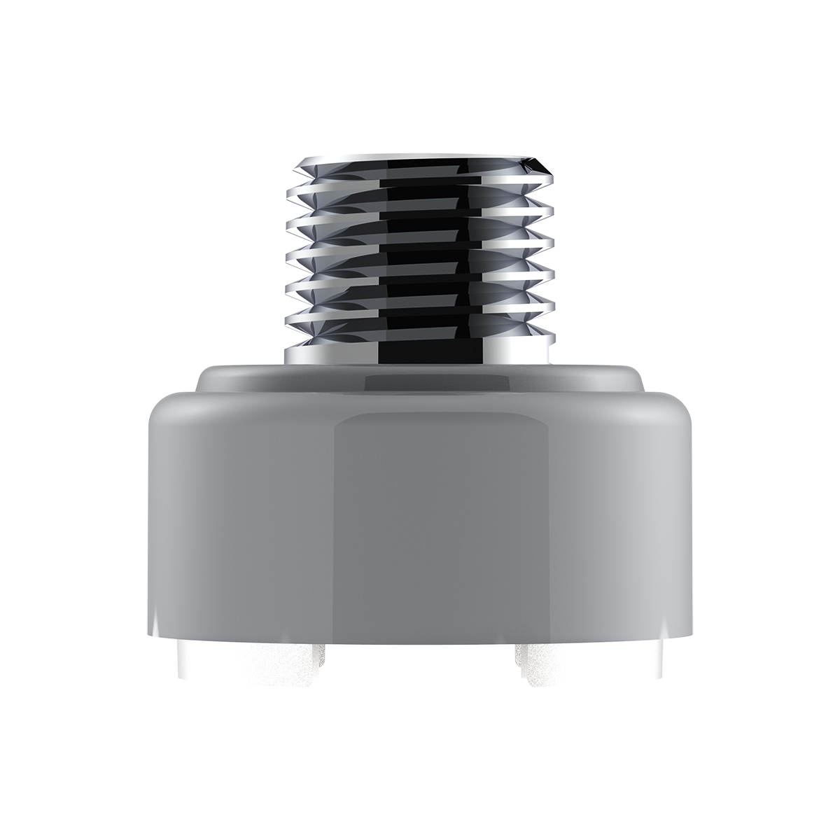 M30X3.5 Thread-On Shift Knob Mounting Adapter For Eaton Fuller Style 9/10 Shifter - Liquid Silver - Thumbnail 2