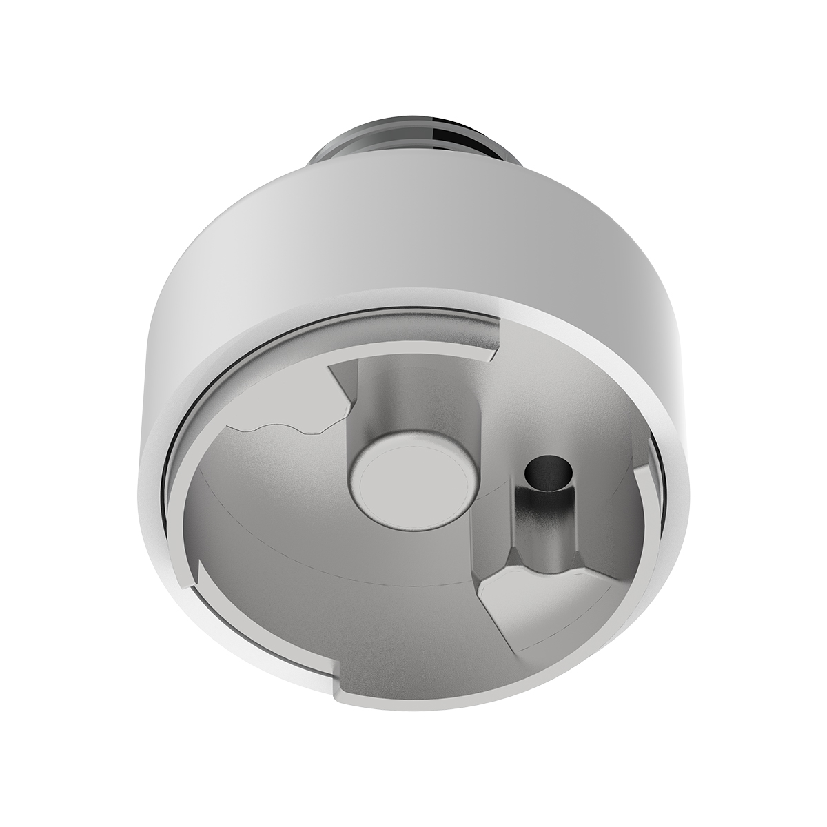 M30X3.5 Thread-On Shift Knob Mounting Adapter For Eaton Fuller Style 9/10 Shifter - Pearl White - Thumbnail 3