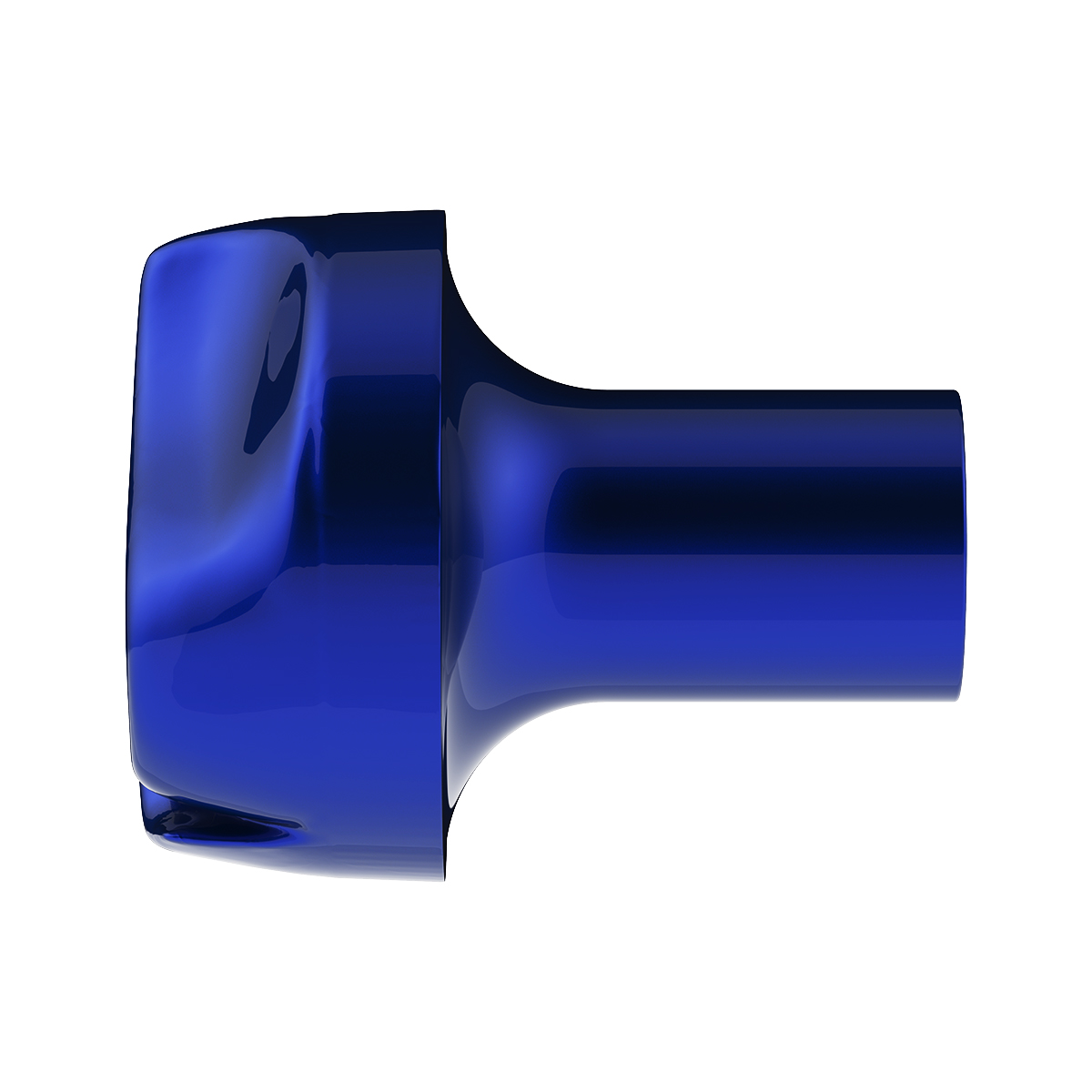 Ace Of Spades Air Valve Knob - Indigo Blue With Gloss Black Inlay - Thumbnail 3