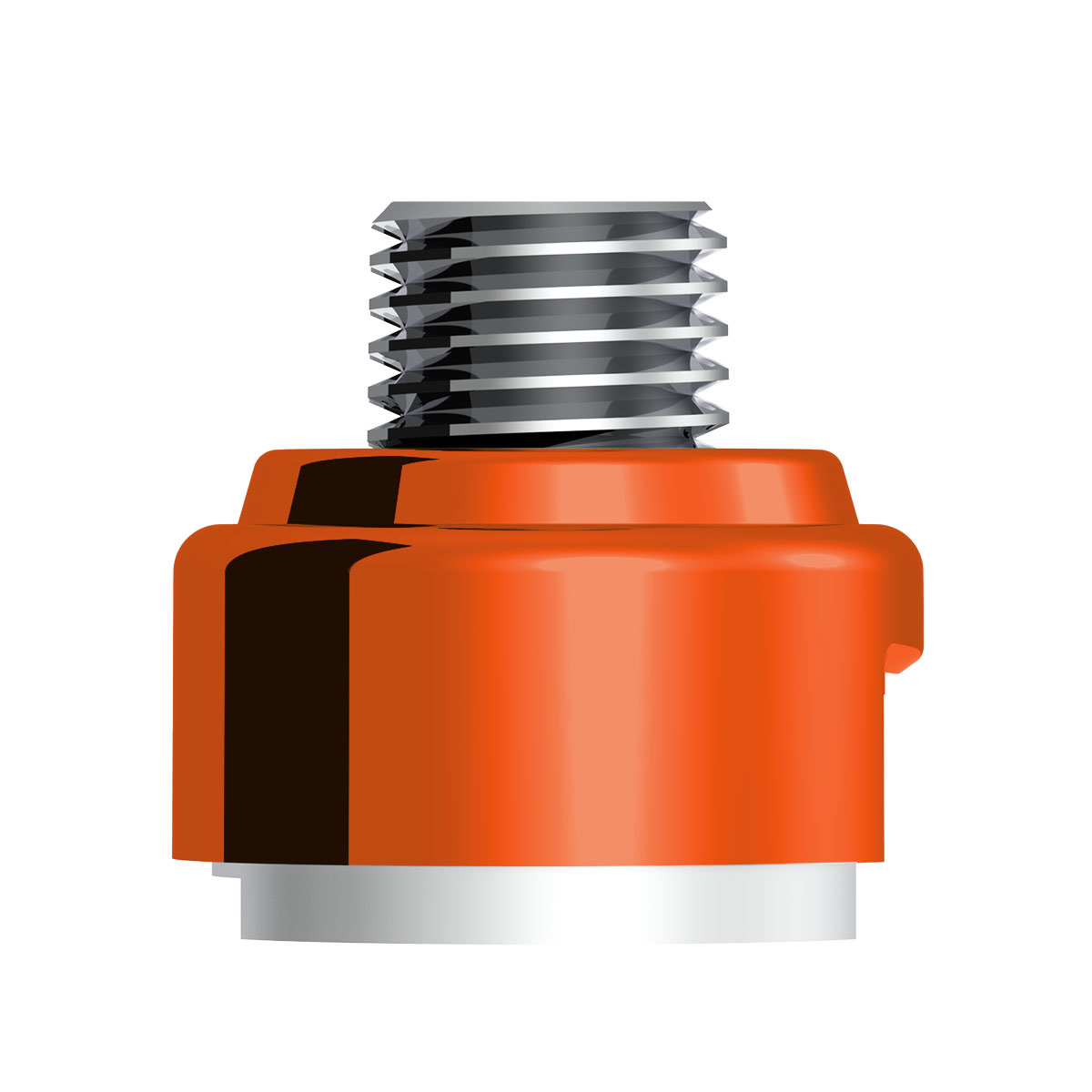M30X3.5 Thread-On Gearshift Adapter W/LED Mount For Eaton-Fuller 13/15/18 Speed-Cadmium Orange - Thumbnail 2