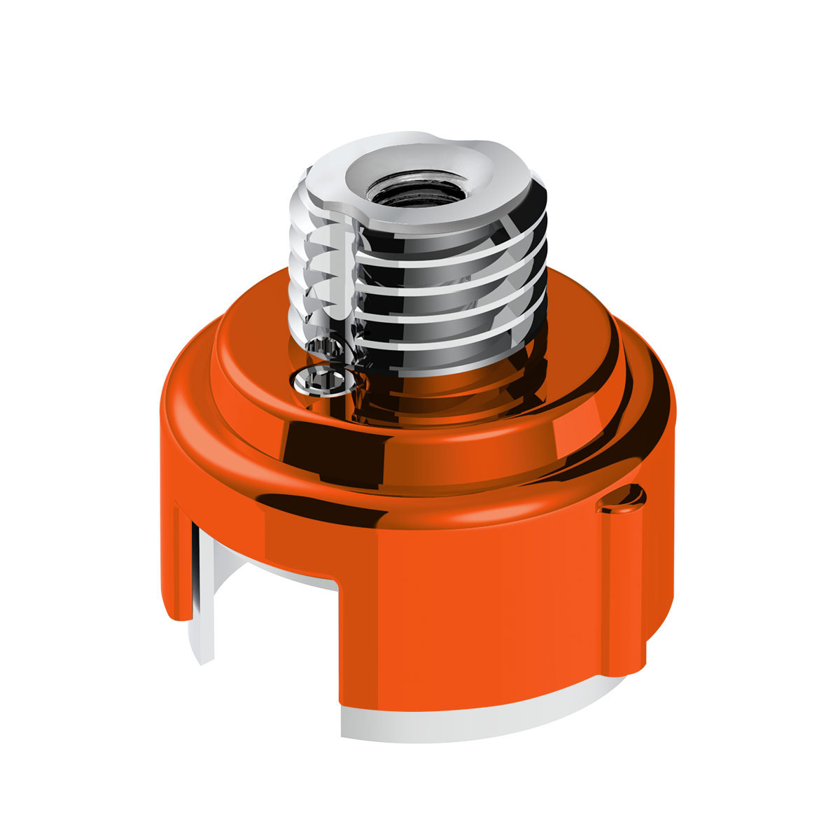 M30X3.5 Thread-On Gearshift Adapter W/LED Mount For Eaton-Fuller 13/15/18 Speed-Cadmium Orange - Thumbnail 6