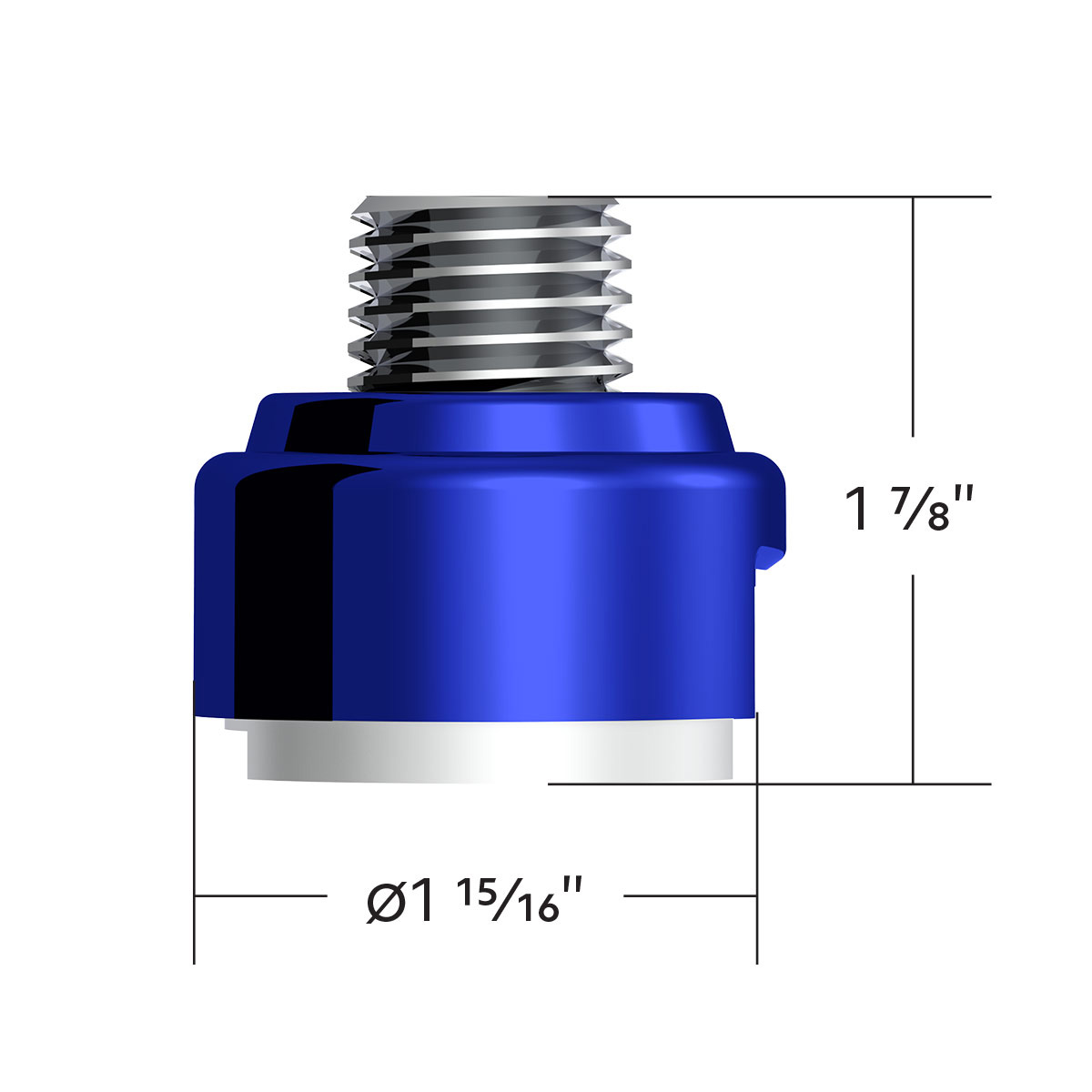 M30X3.5 Thread-On Gearshift Adapter W/LED Mount For Eaton-Fuller 13/15/18 Speed-Indigo Blue - Thumbnail 4