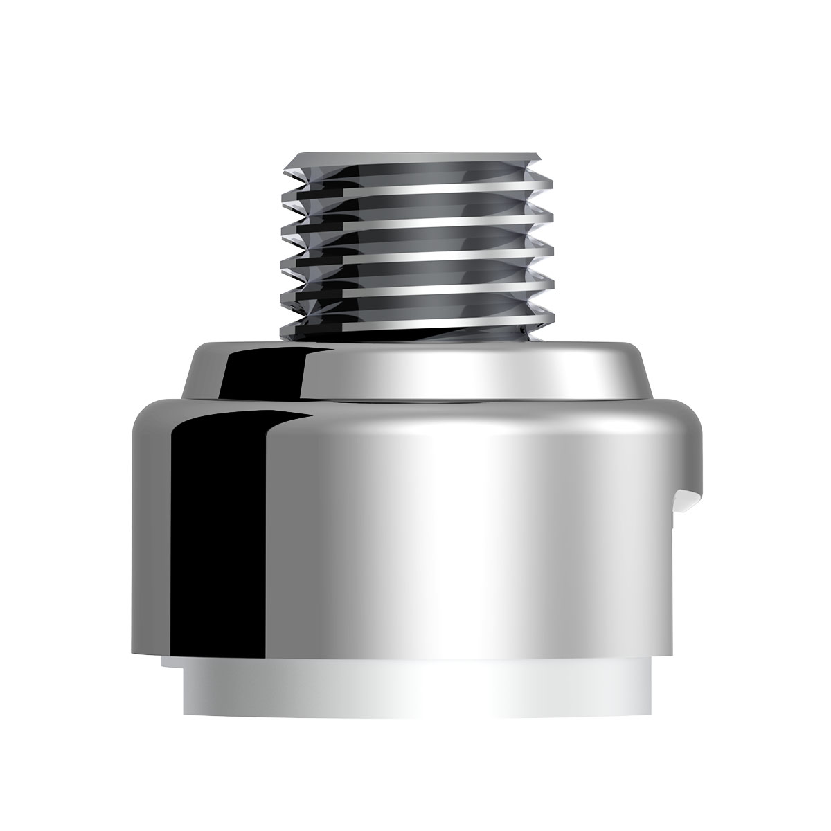 M30X3.5 Thread-On Gearshift Adapter W/LED Mount For Eaton-Fuller 13/15/18 Speed-Liquid Silver - Thumbnail 2