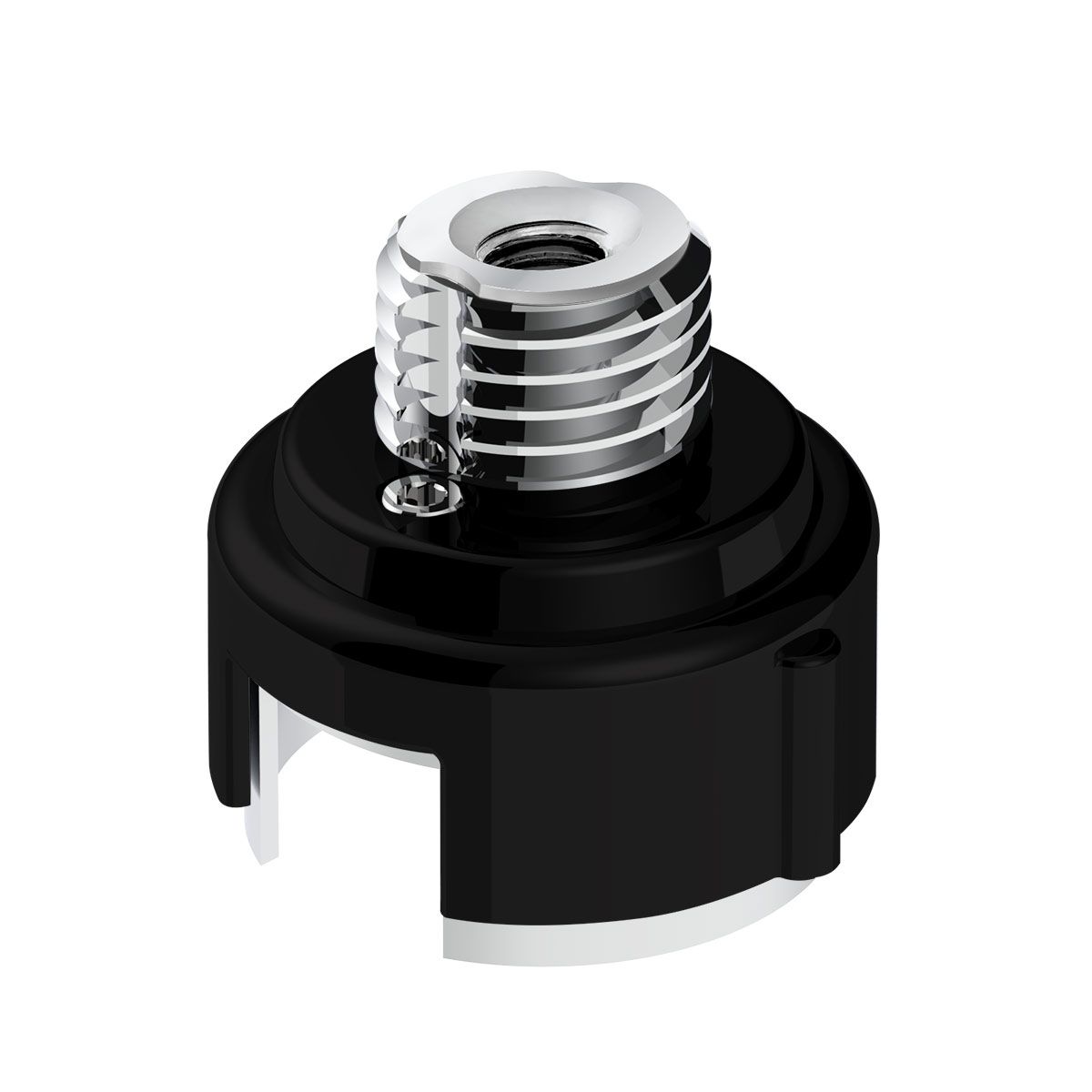 M30X3.5 Thread-On Gearshift Adapter W/LED Mount For Eaton-Fuller 13/15/18 Speed-Matte Black