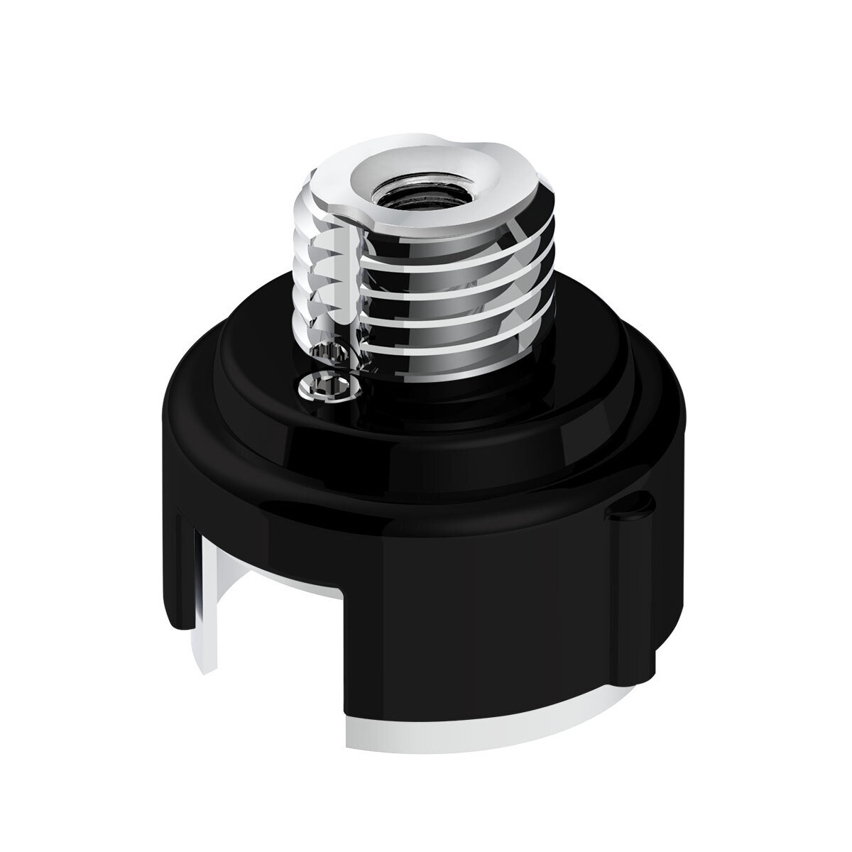 M30X3.5 Thread-On Gearshift Adapter W/LED Mount For Eaton-Fuller 13/15/18 Speed-Matte Black - Thumbnail 6