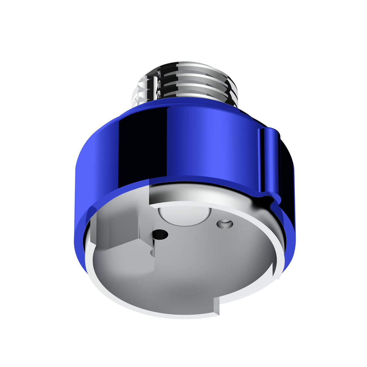 M30X3.5 Thread-On Gearshift Adapter W/LED Mount For Eaton-Fuller 9/10 Speed -Indigo Blue - Thumbnail 3