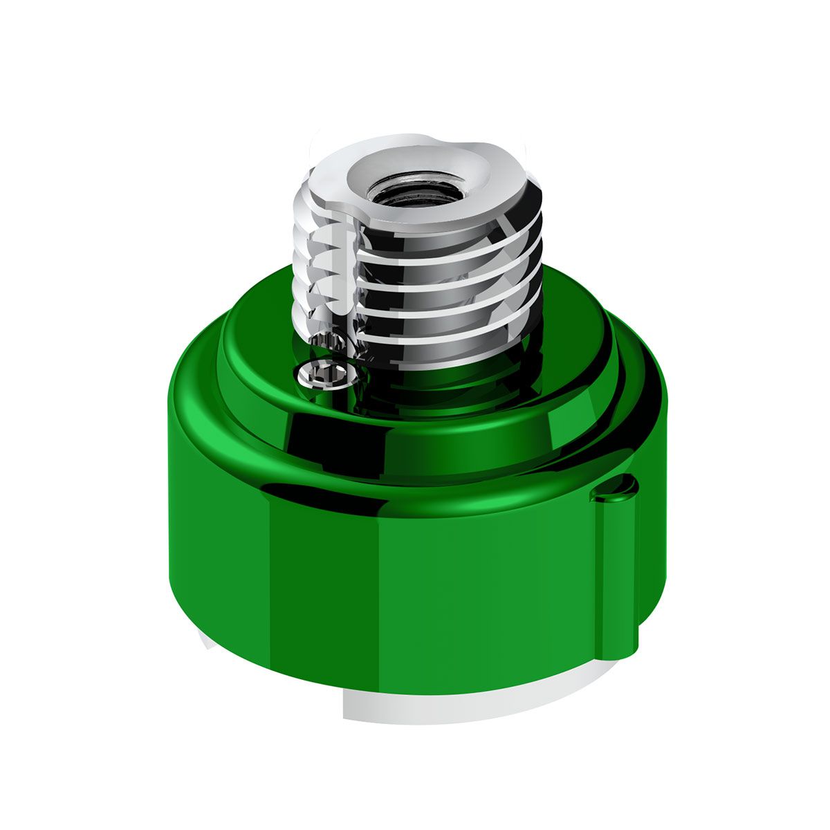 M30X3.5 Thread-On Gearshift Adapter W/LED Mount For Eaton-Fuller 9/10 Speed -Emerald Green