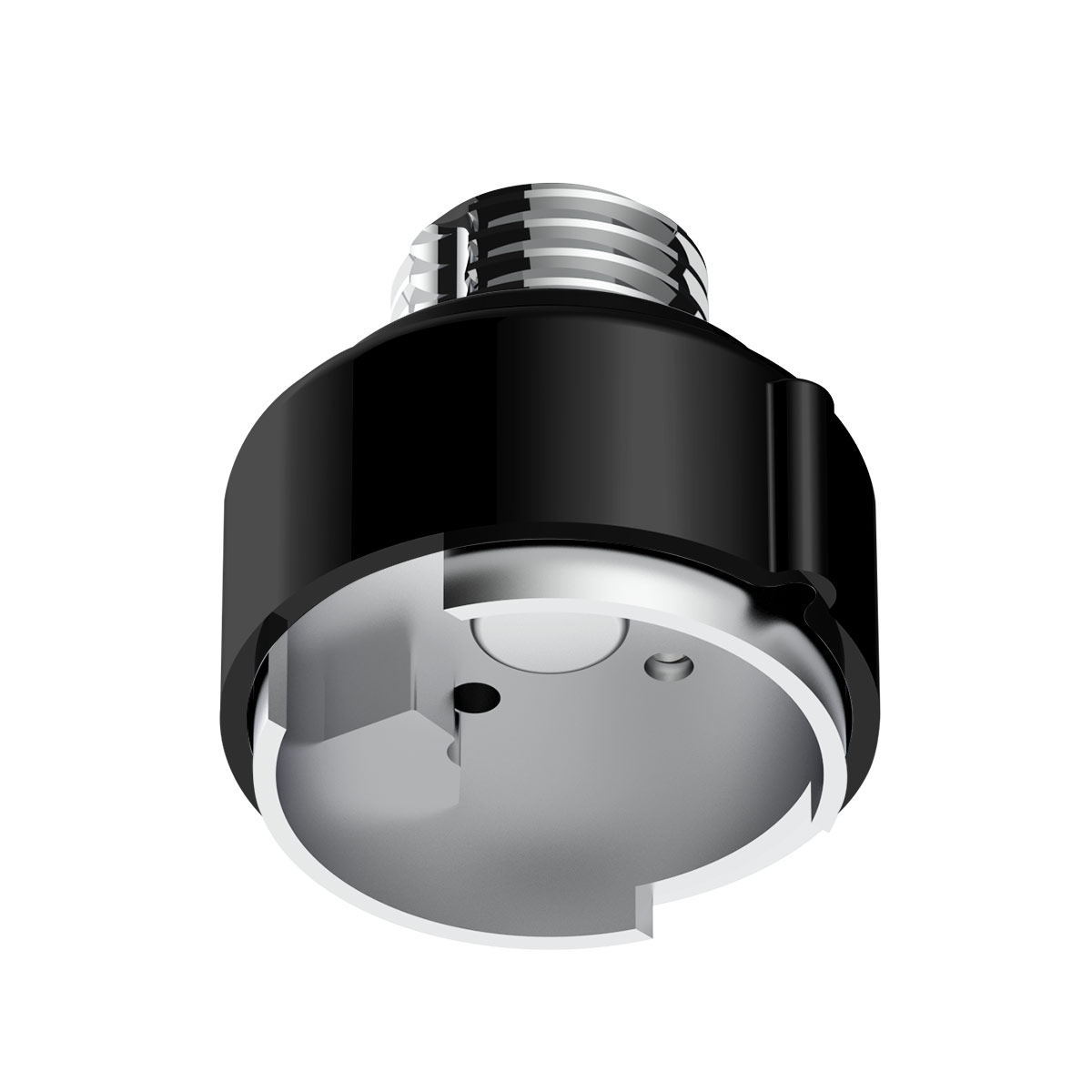 M30X3.5 Thread-On Gearshift Adapter W/LED Mount For Eaton-Fuller 9/10 Speed -Candy Black - Thumbnail 3