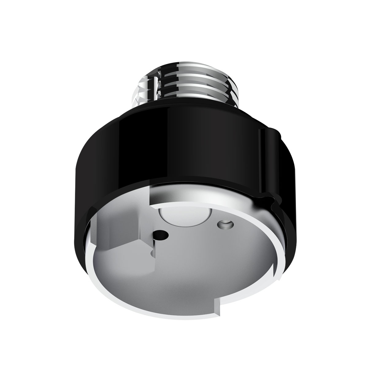 M30X3.5 Thread-On Gearshift Adapter W/LED Mount For Eaton-Fuller 9/10 Speed-Matte Black - Thumbnail 3