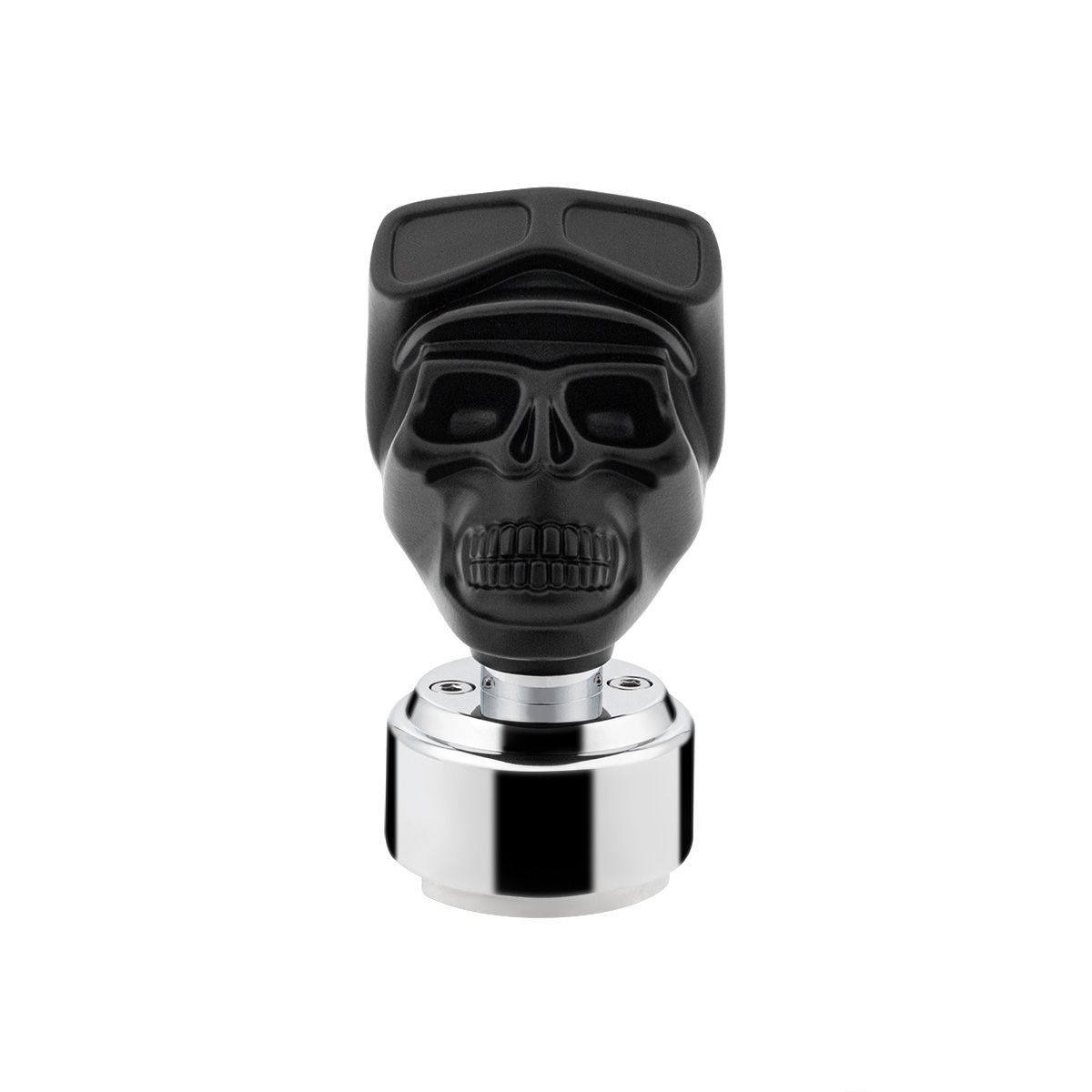 Thread-On Skull Biker Shift Knob & Adapter For Eaton Fuller Style 9/10 Shifter-Black