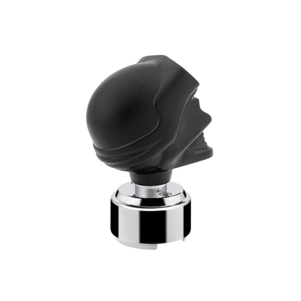 Thread-On Skull Biker Shift Knob & Adapter For Eaton Fuller Style 9/10 Shifter-Black - Thumbnail 4