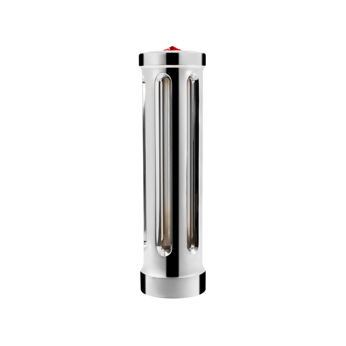 M30X3.5 Thread-On Sonoma Style Gearshift Knob-Red Crystal/Chrome - Thumbnail 3