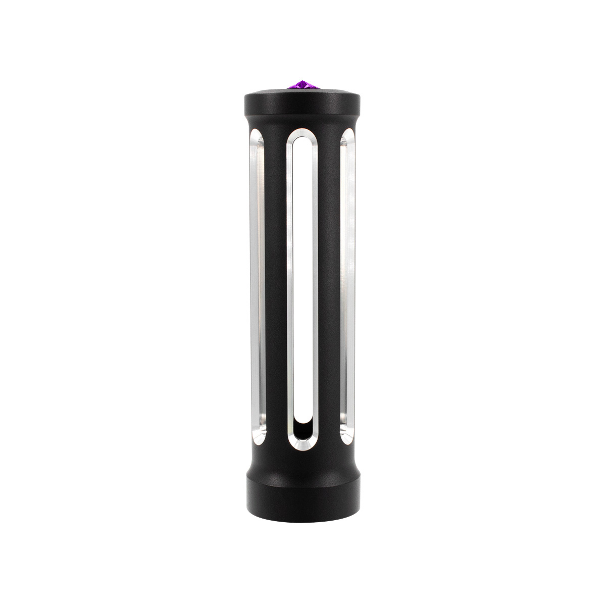 M30X3.5 Thread-On Sonoma Style Gearshift Knob-Purple Crystal/Matte Black - Thumbnail 2