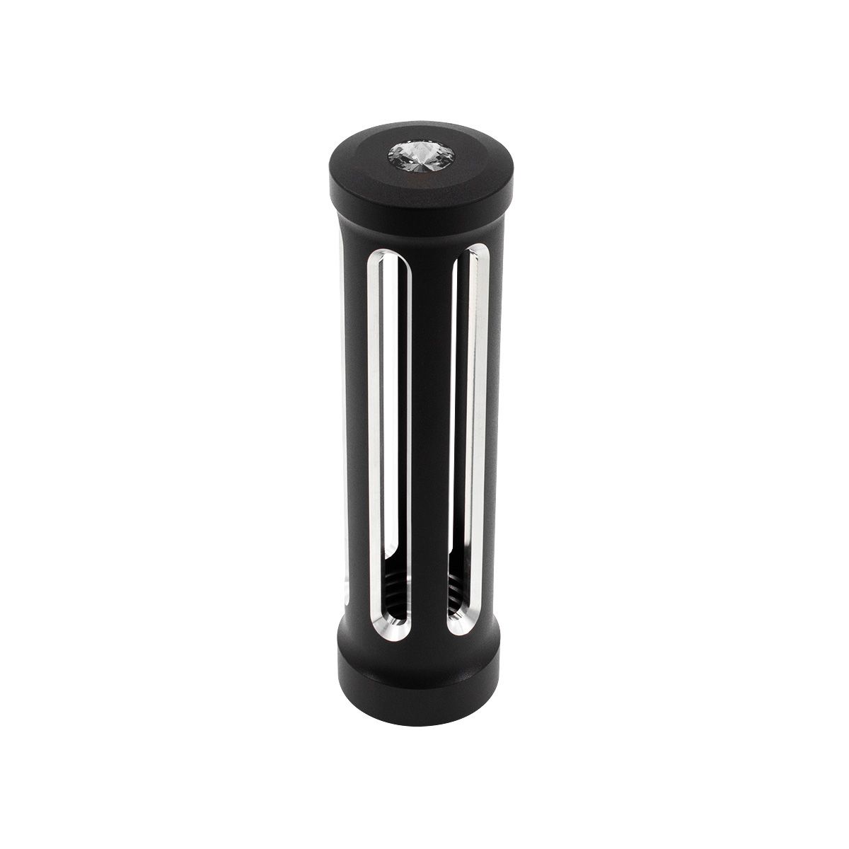 M30X3.5 Thread-On Sonoma Style Gearshift Knob-Smoke Crystal/Matte Black