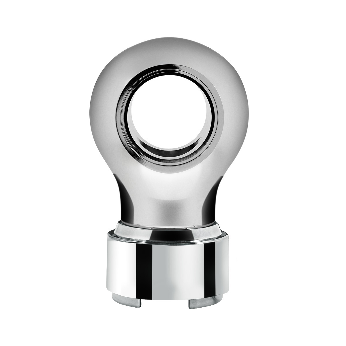 Thread-On Charlotte Style Gearshift Knob With 9/10 Speed Adapter-Chrome - Thumbnail 2