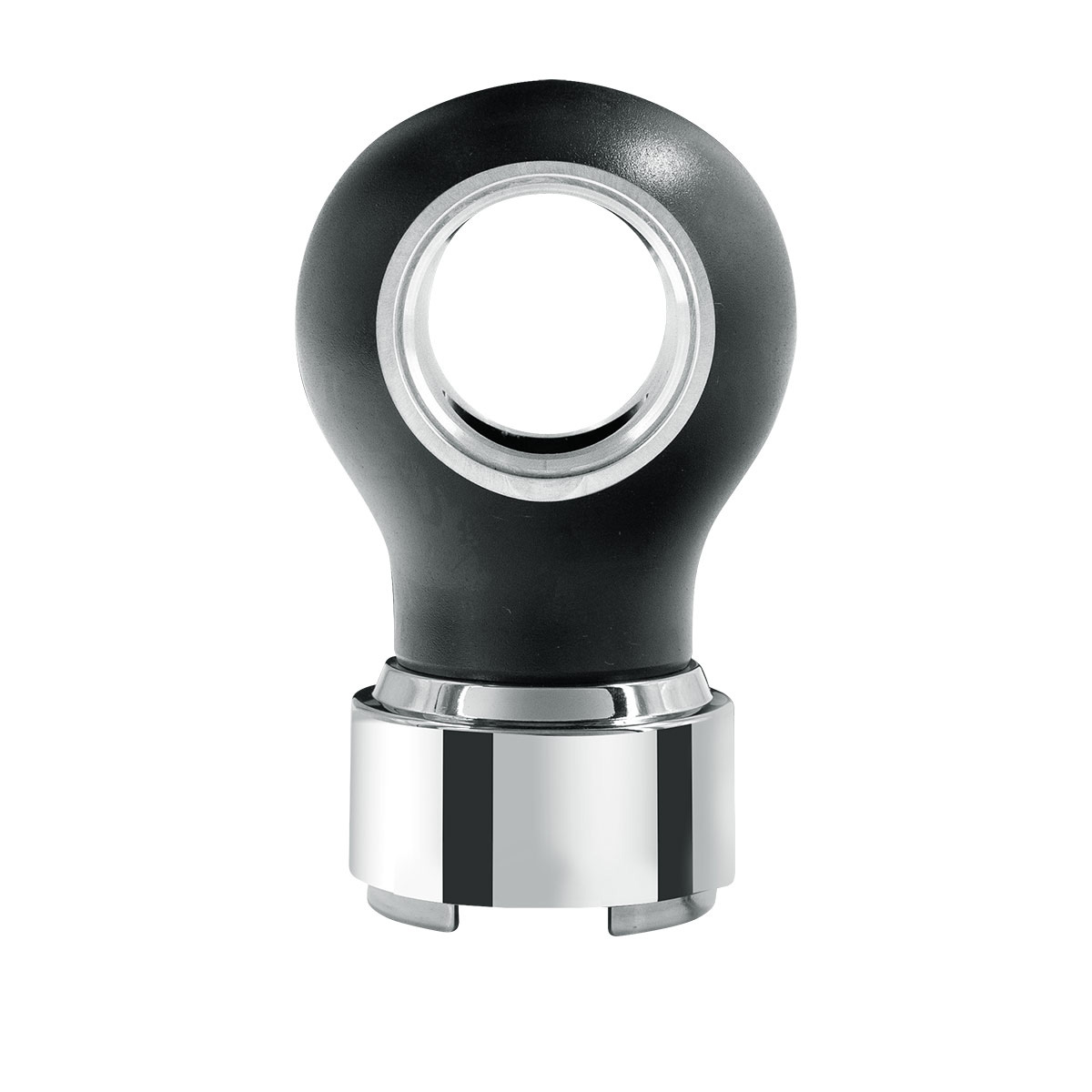 Thread-On Charlotte Style Gearshift Knob With 9/10 Speed Adapter-Matte Black - Thumbnail 2